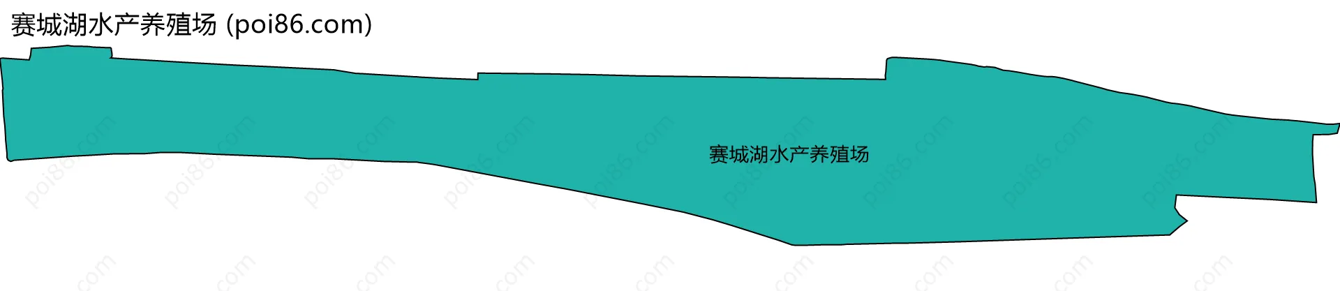 赛城湖水产养殖场边界地图