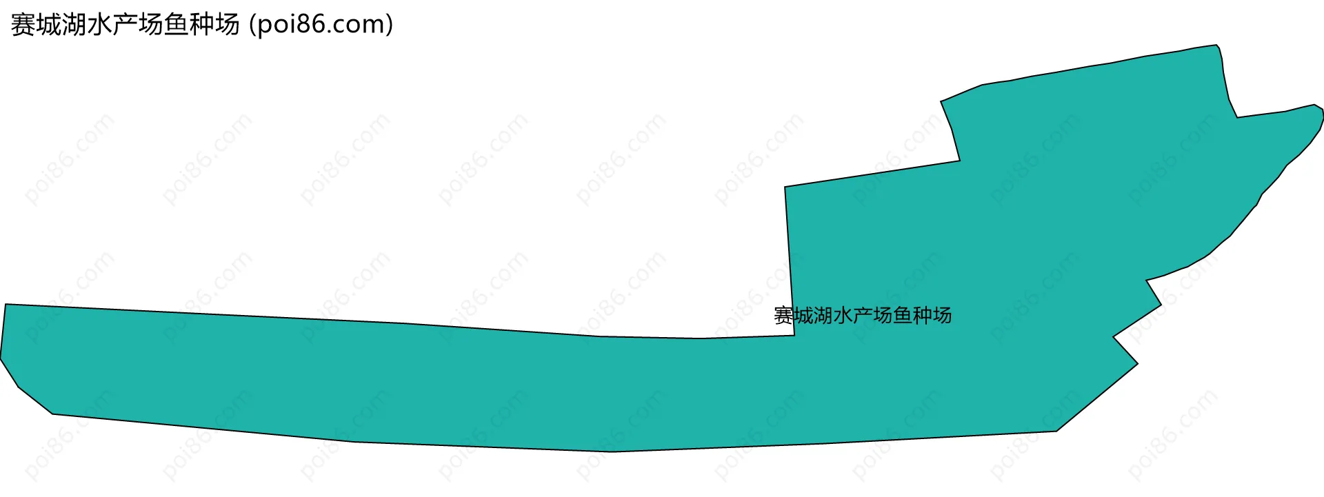 赛城湖水产场鱼种场边界地图