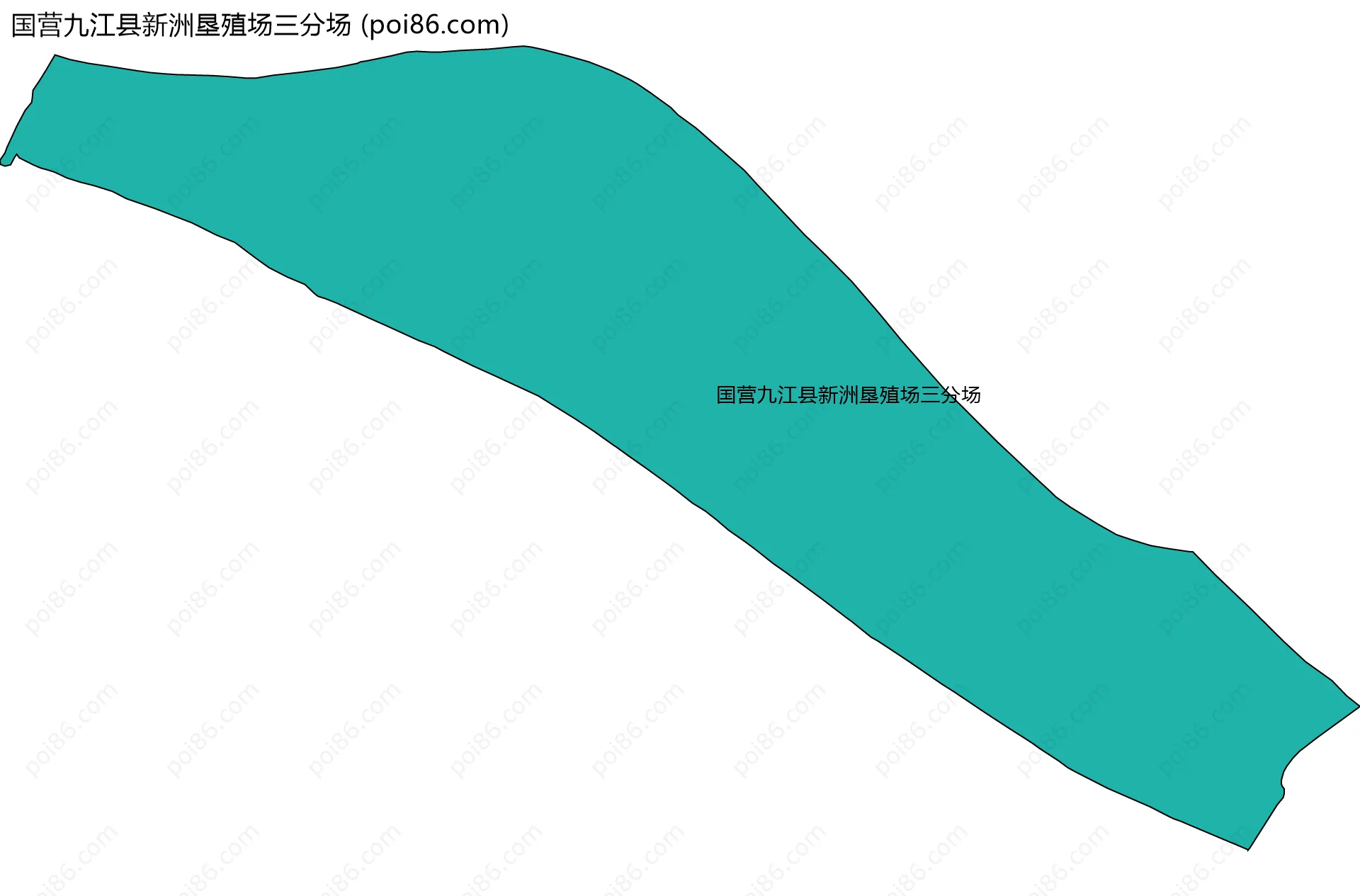 国营九江县新洲垦殖场三分场边界地图