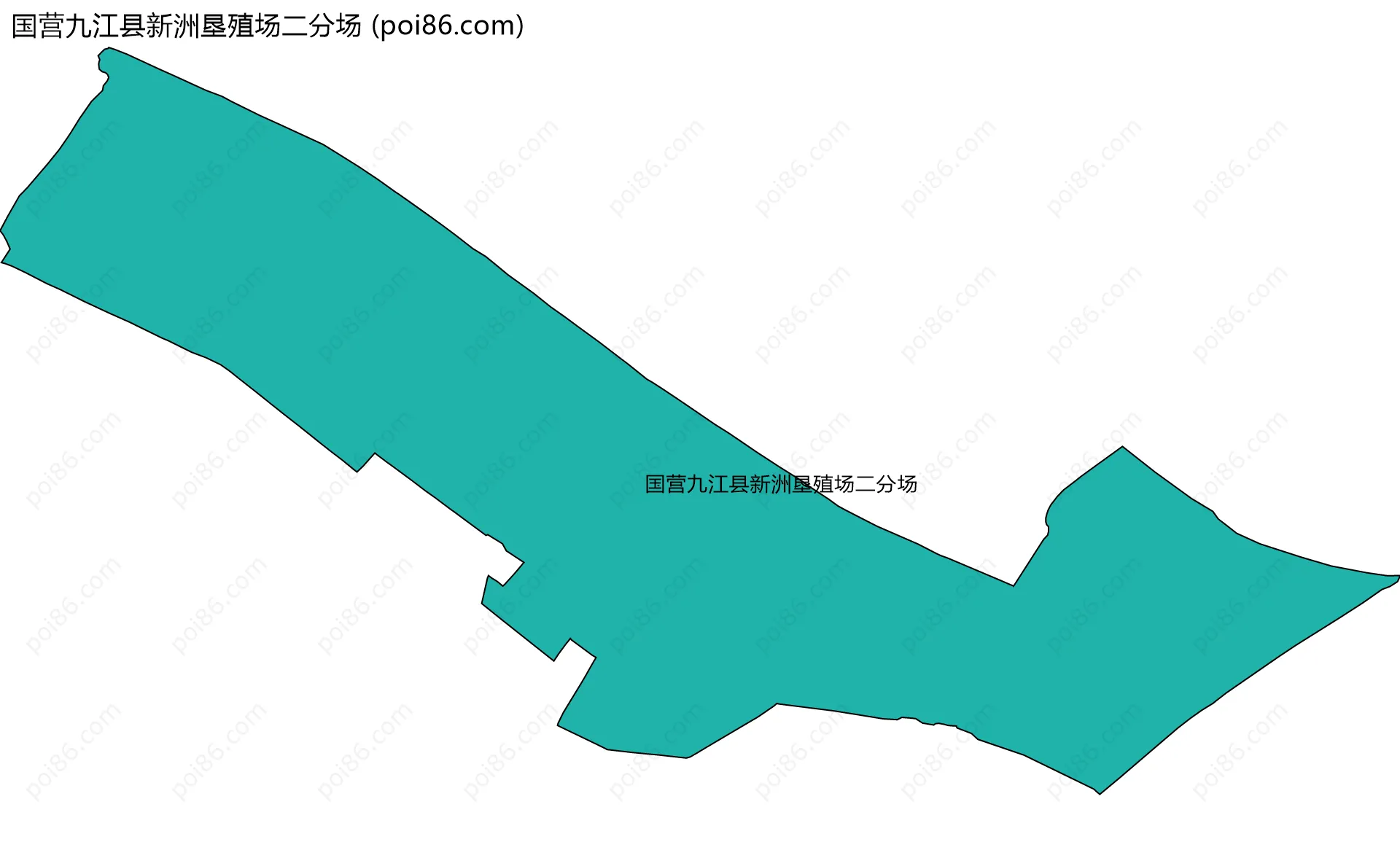 国营九江县新洲垦殖场二分场边界地图