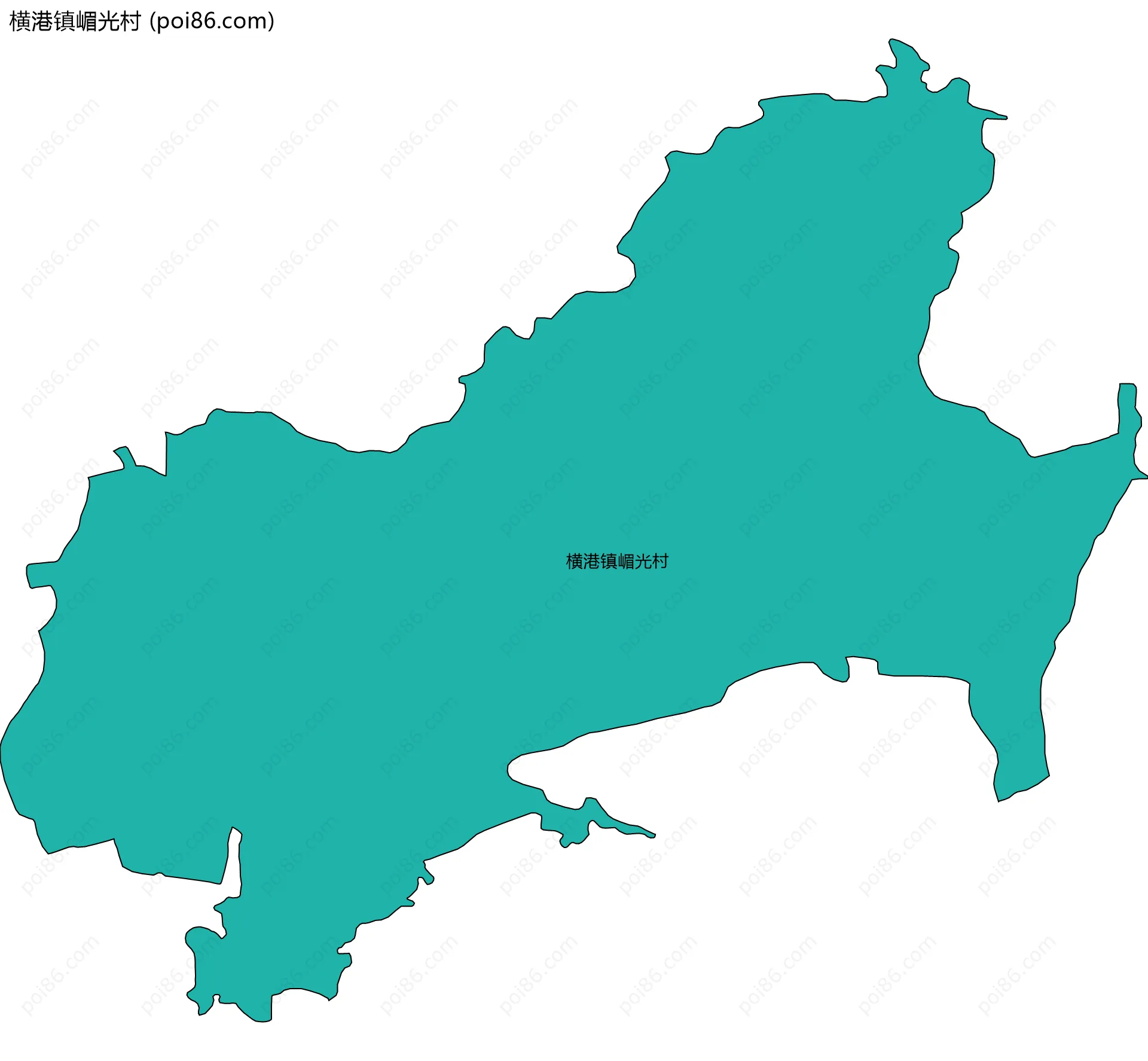横港镇嵋光村边界地图