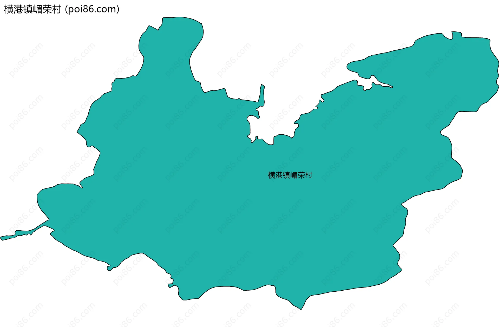 横港镇嵋荣村边界地图