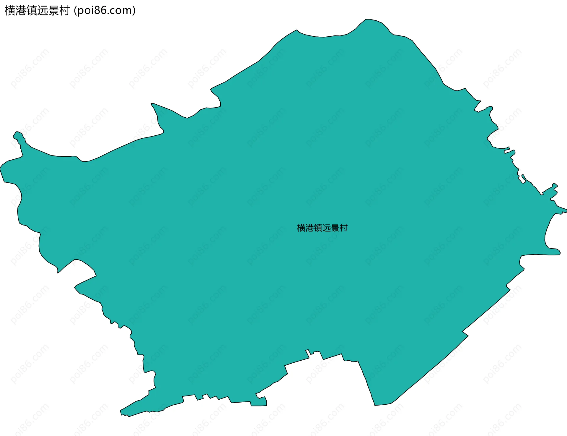 横港镇远景村边界地图