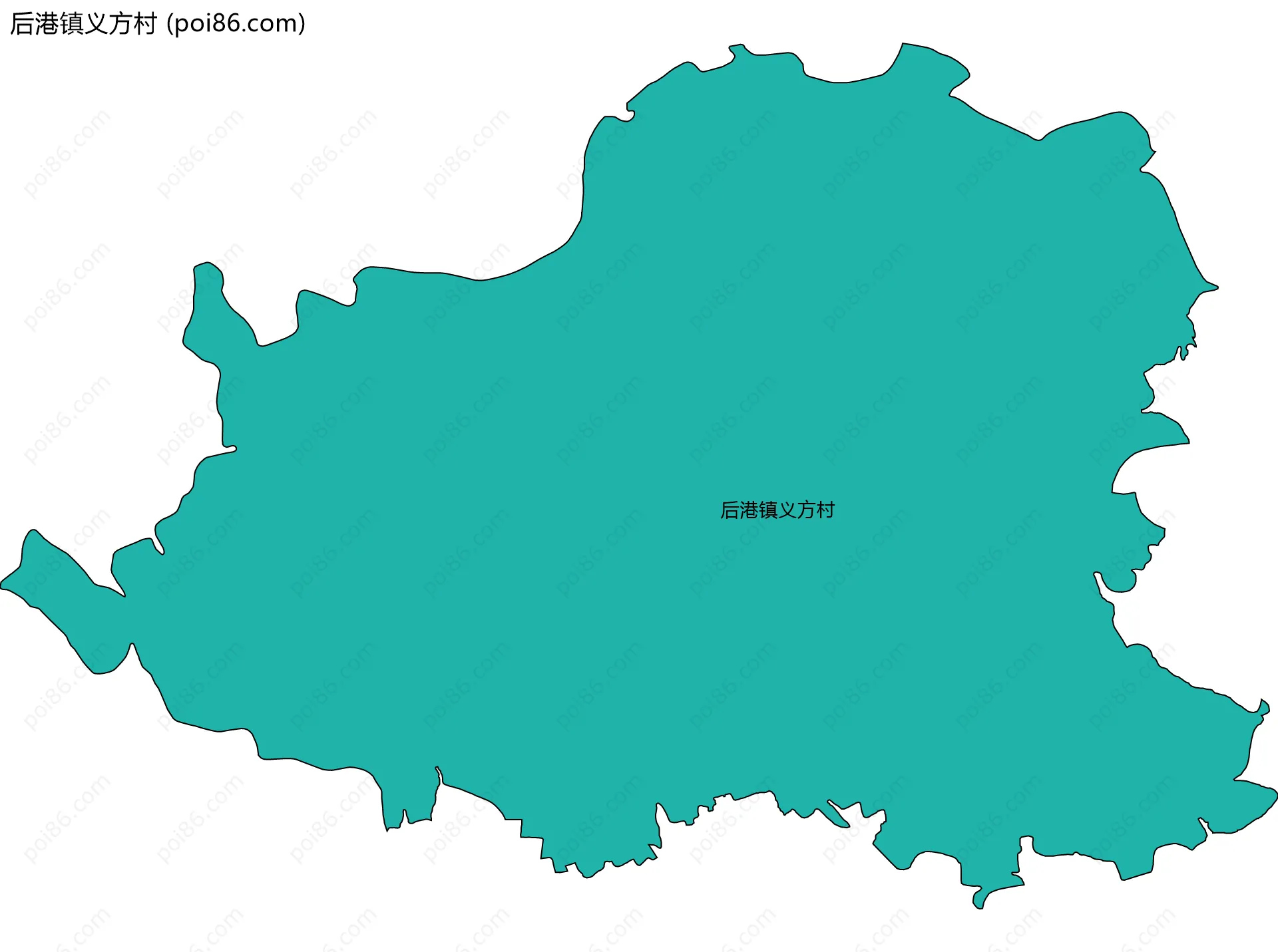 后港镇义方村边界地图