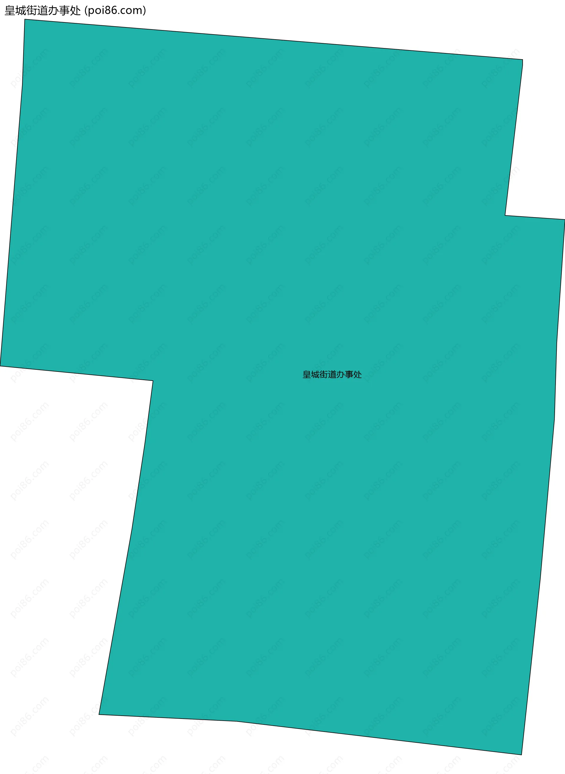 皇城街道办事处边界地图