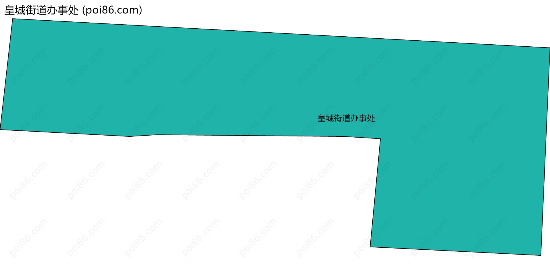 皇城街道办事处边界地图