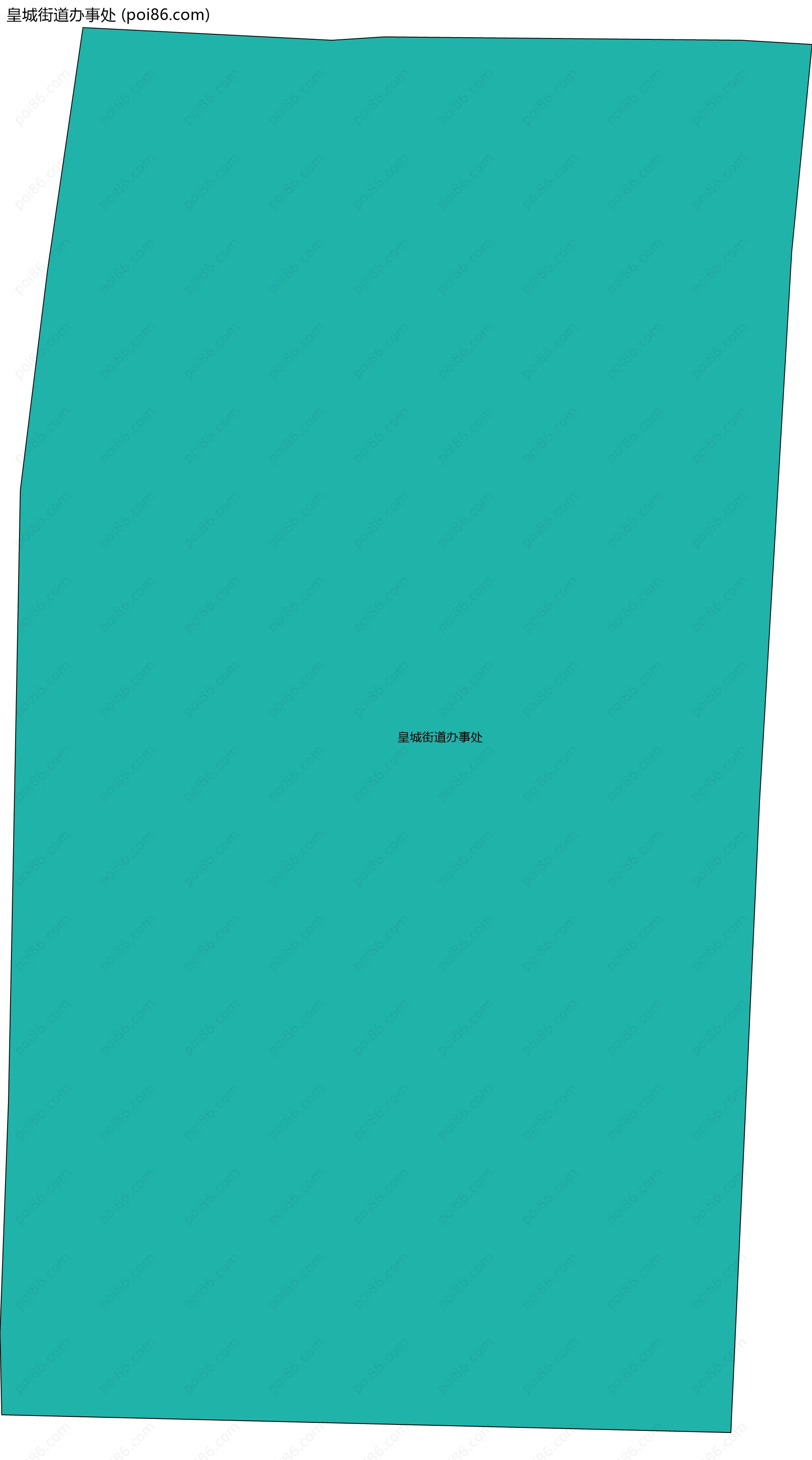 皇城街道办事处边界地图