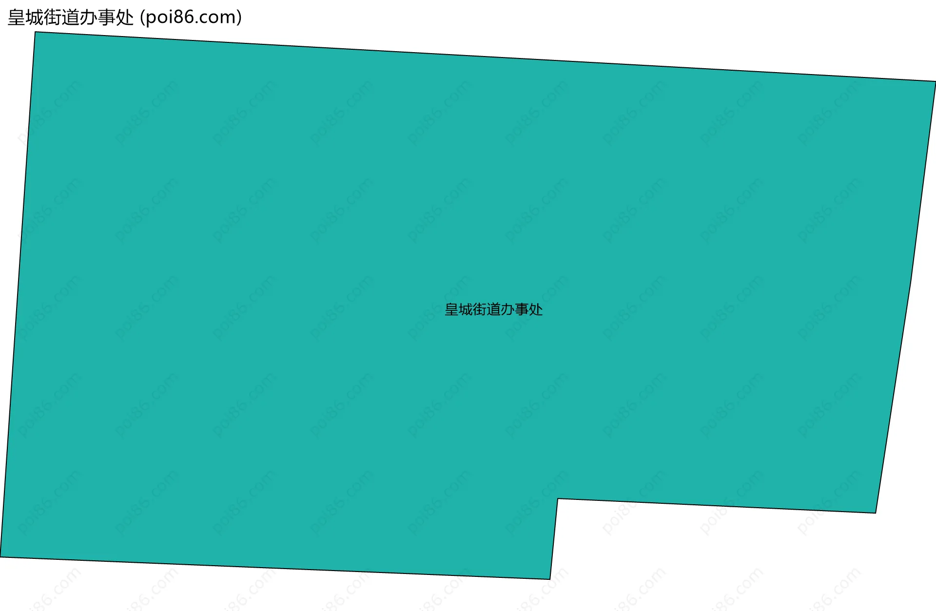 皇城街道办事处边界地图