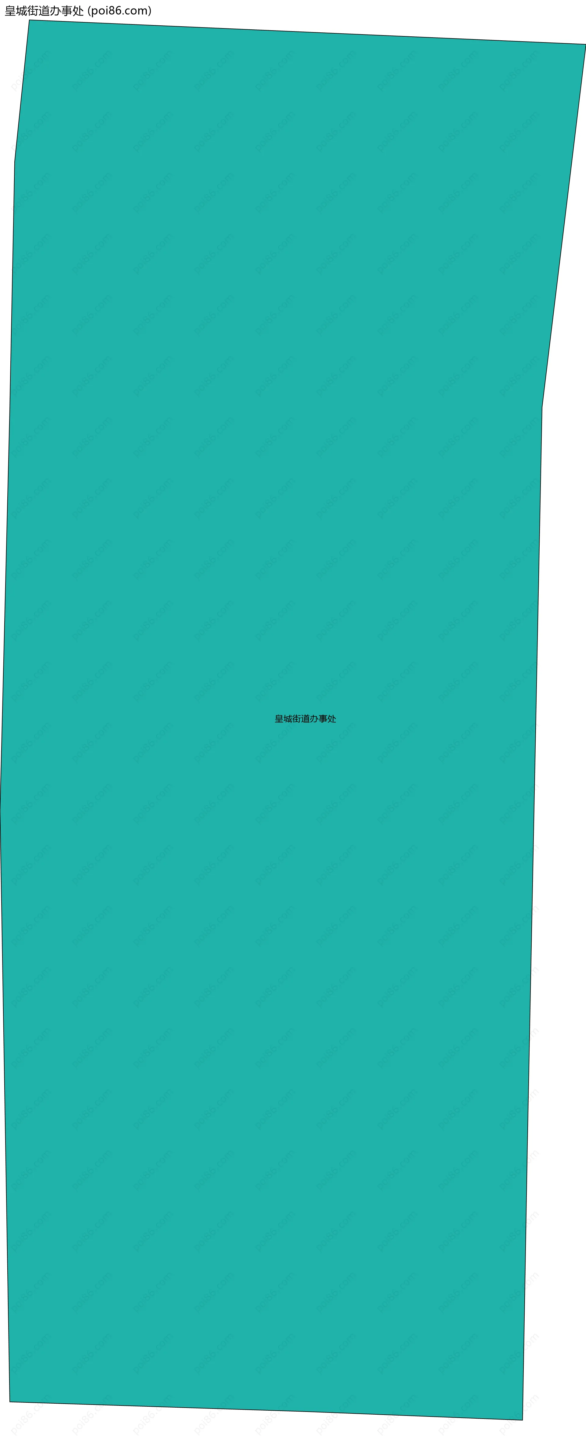 皇城街道办事处边界地图