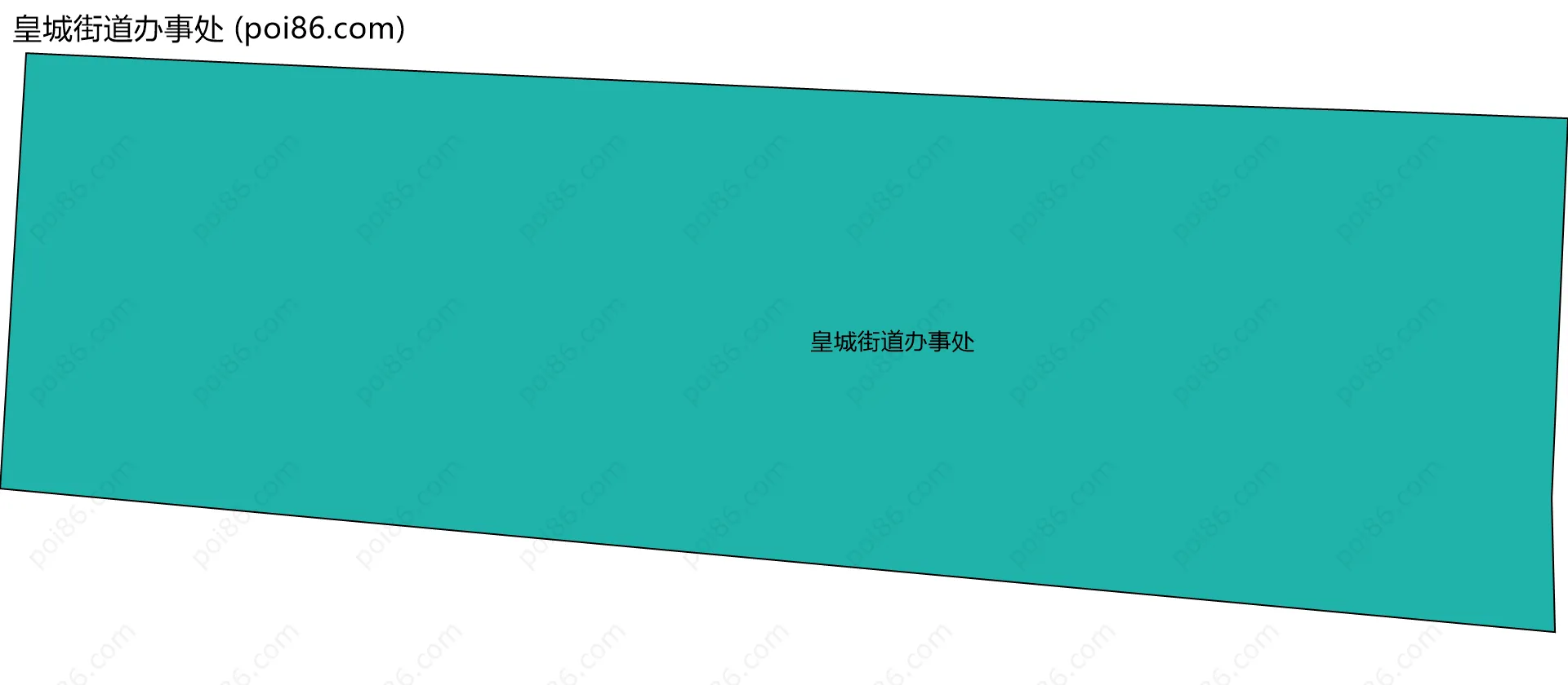 皇城街道办事处边界地图