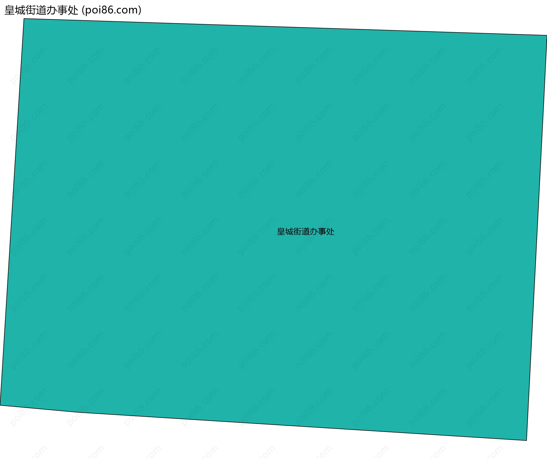 皇城街道办事处边界地图