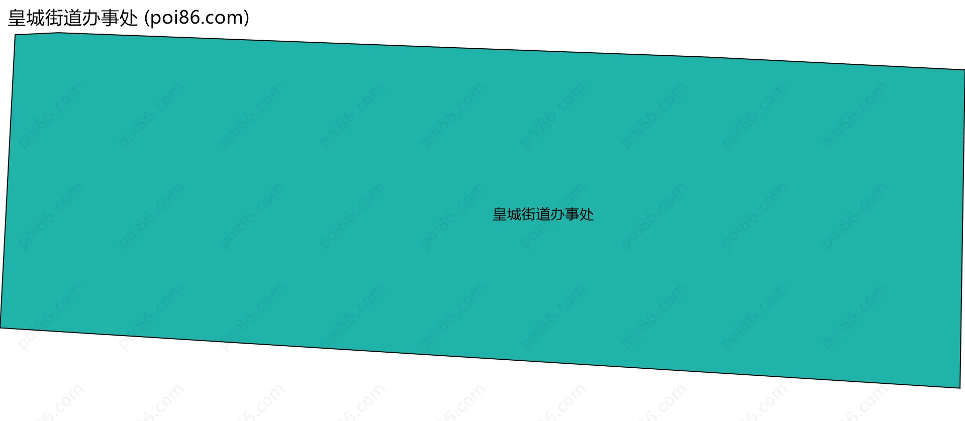 皇城街道办事处边界地图