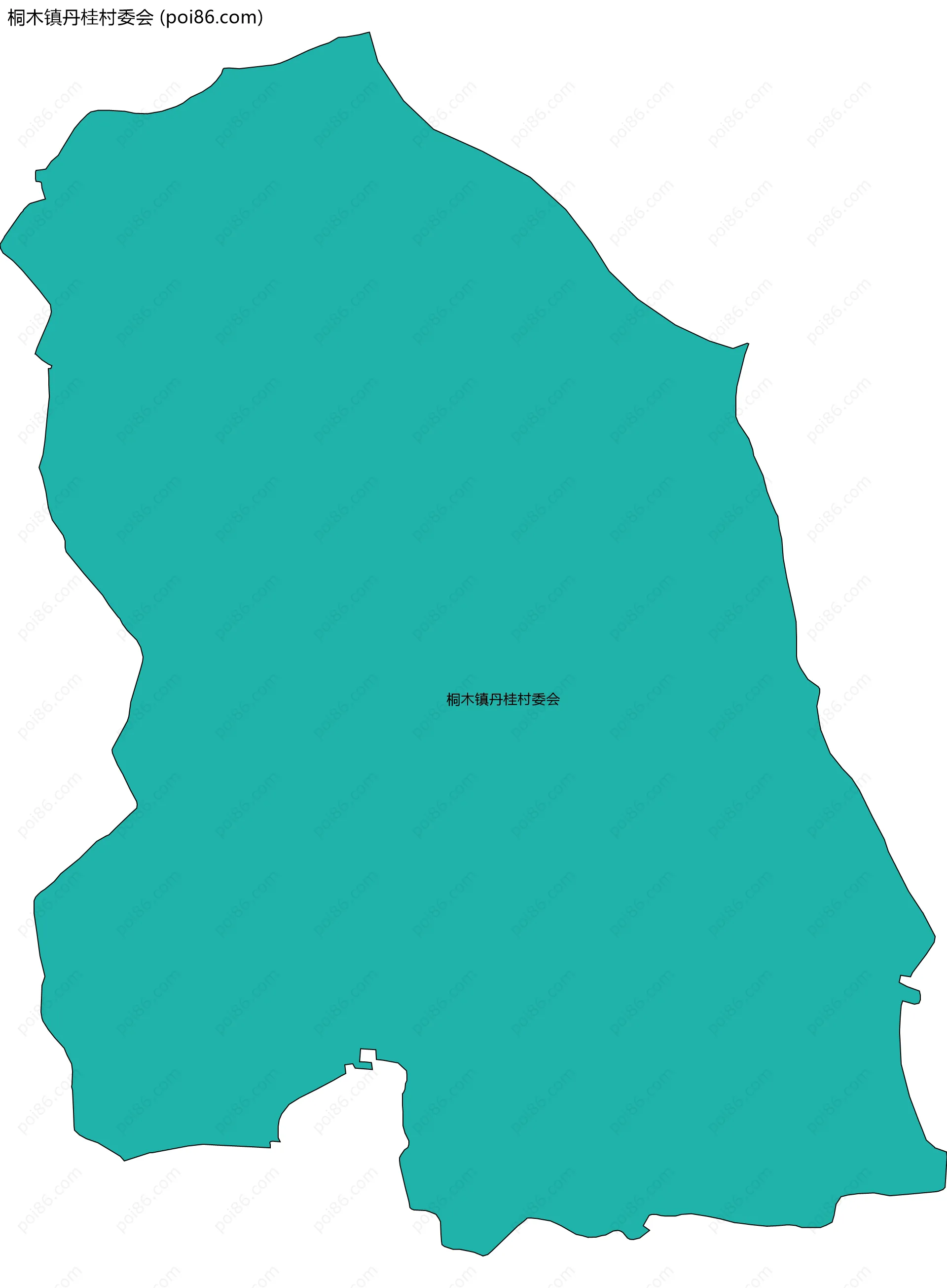 桐木镇丹桂村委会边界地图