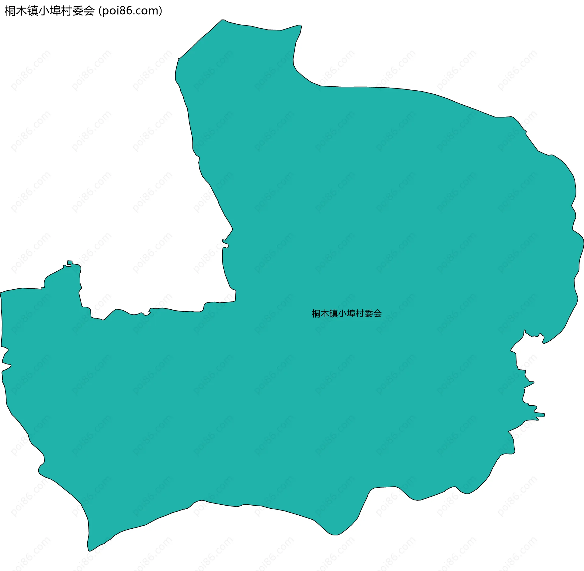 桐木镇小埠村委会边界地图