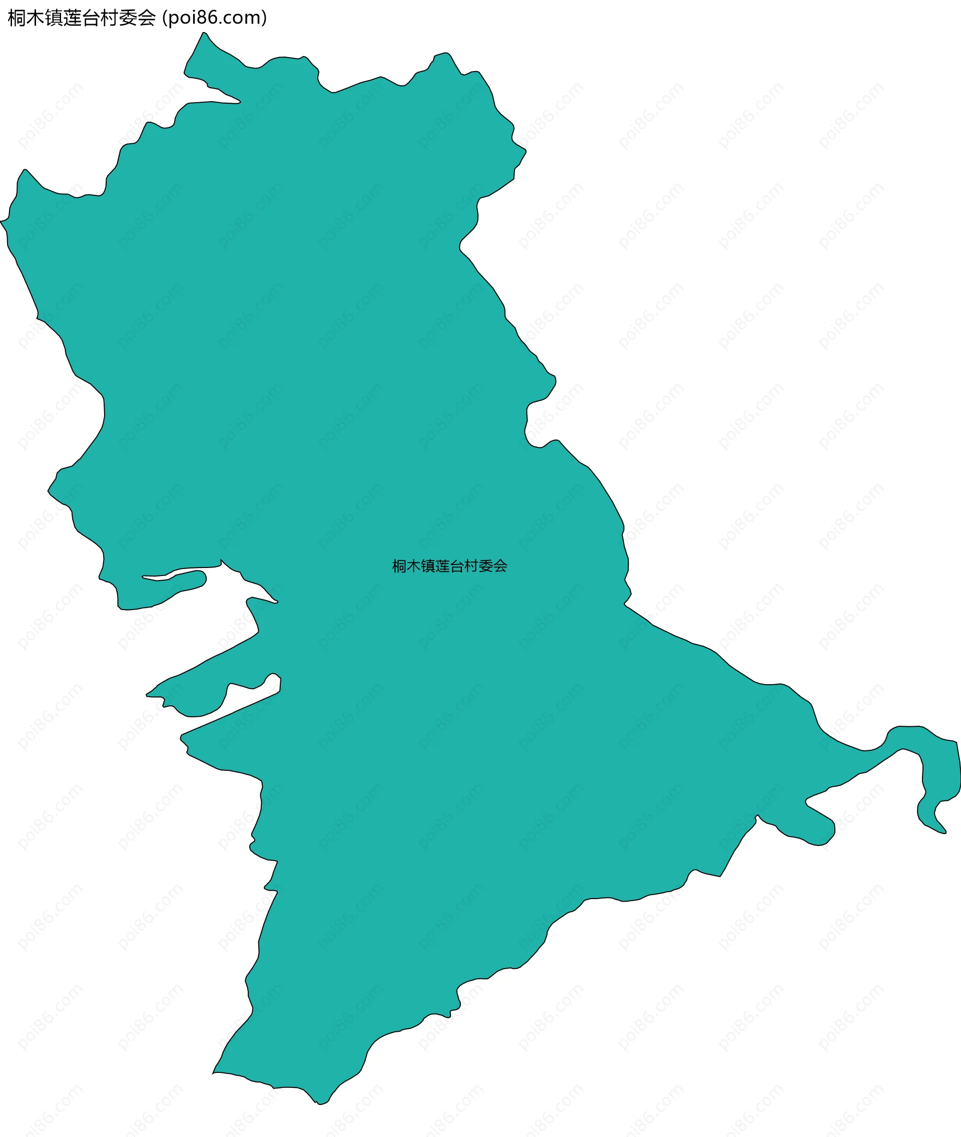 桐木镇莲台村委会边界地图