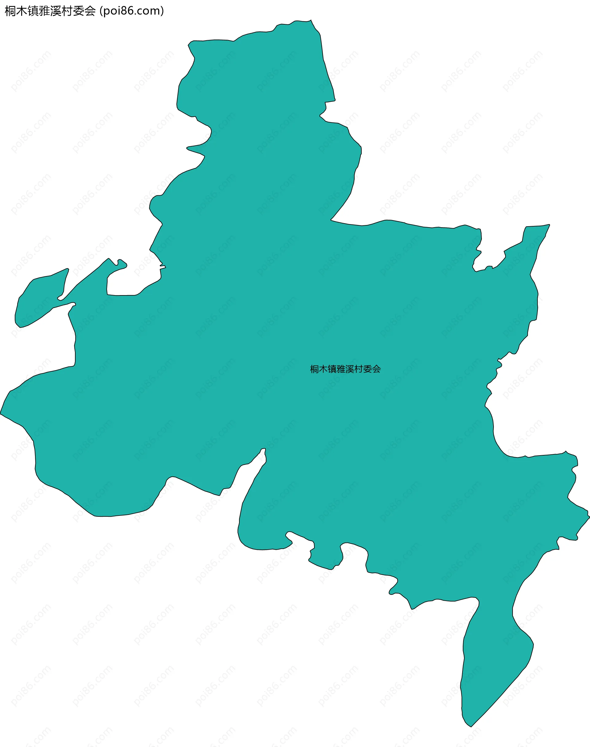 桐木镇雅溪村委会边界地图
