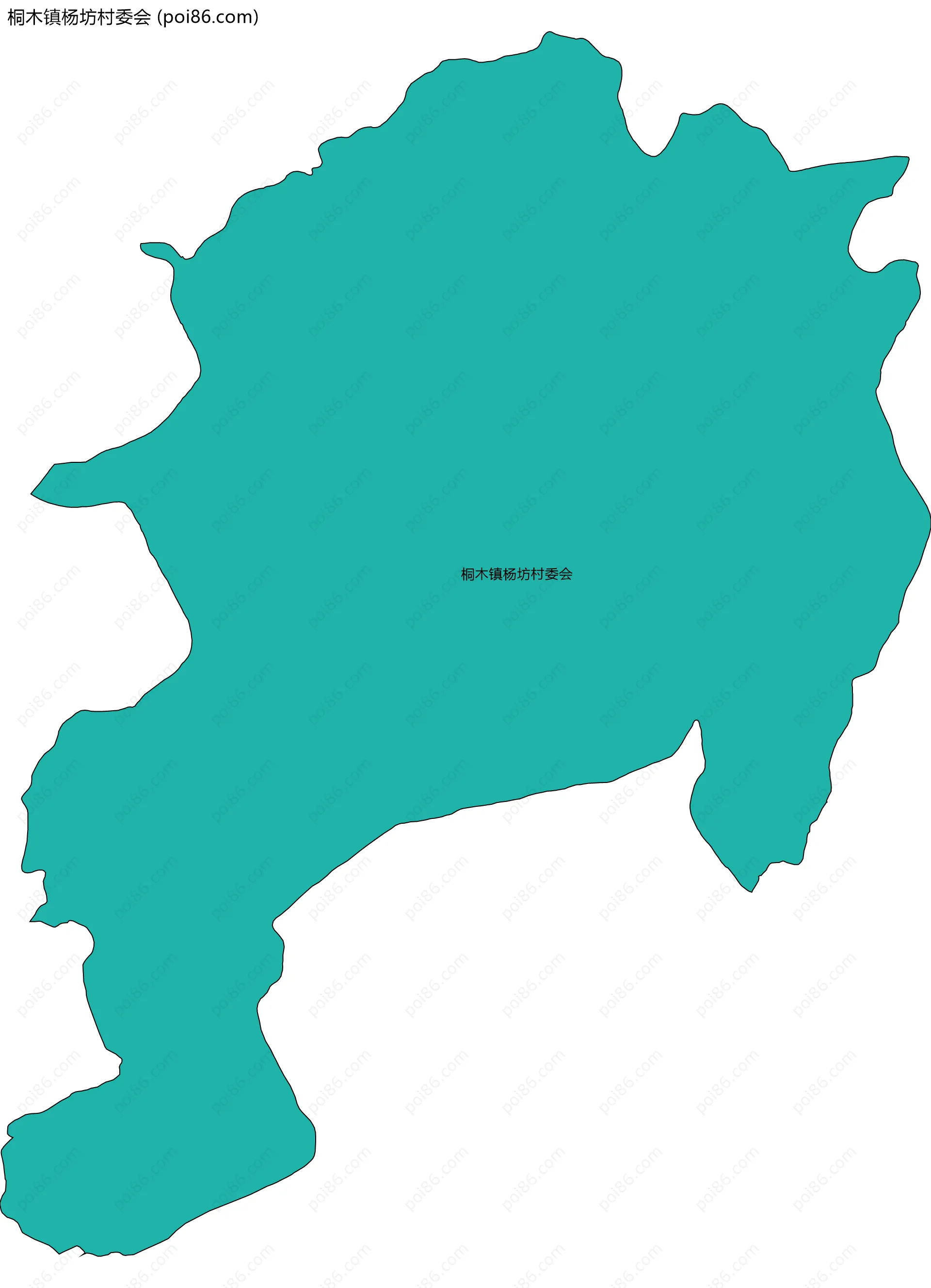 桐木镇杨坊村委会边界地图