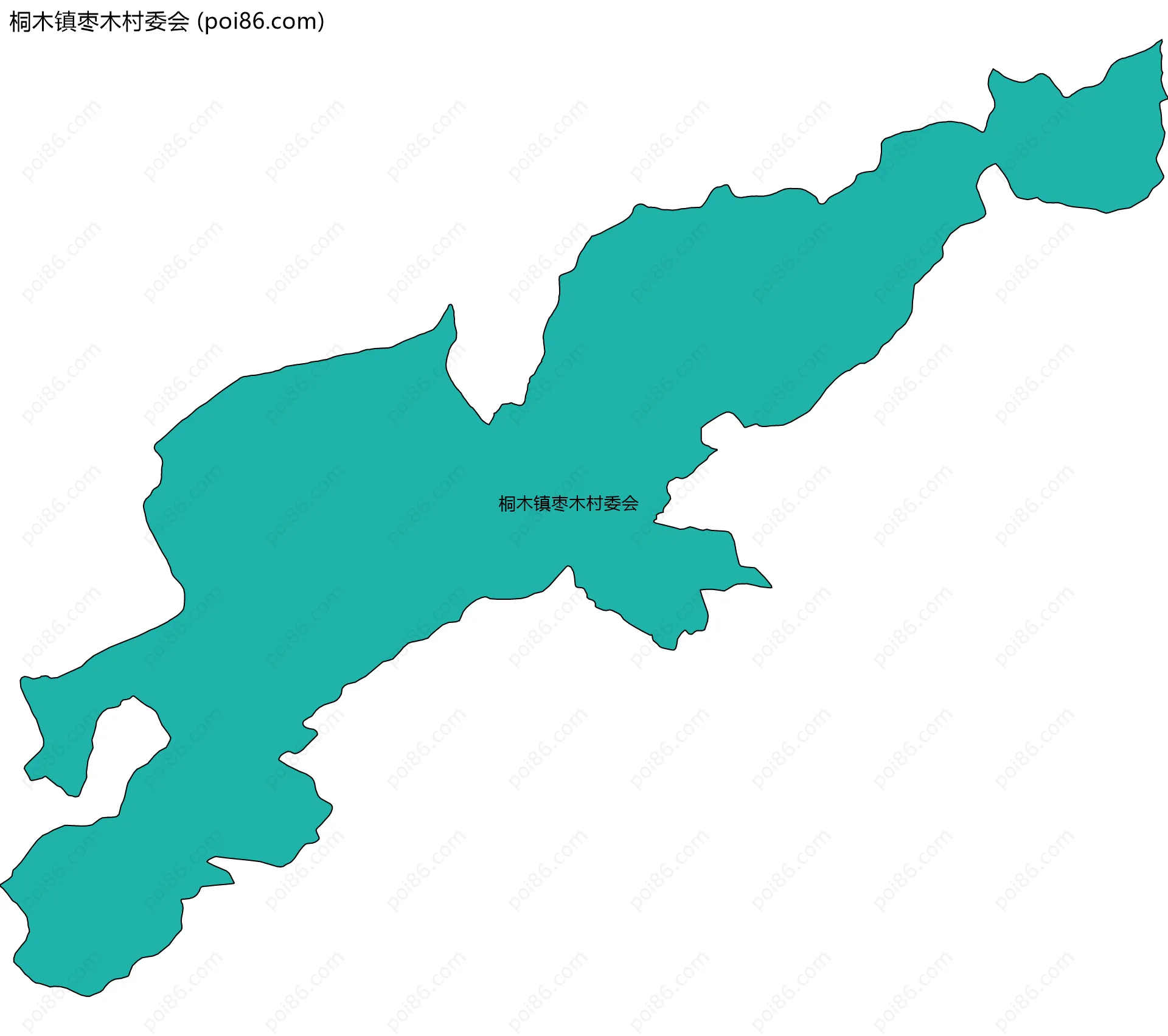 桐木镇枣木村委会边界地图