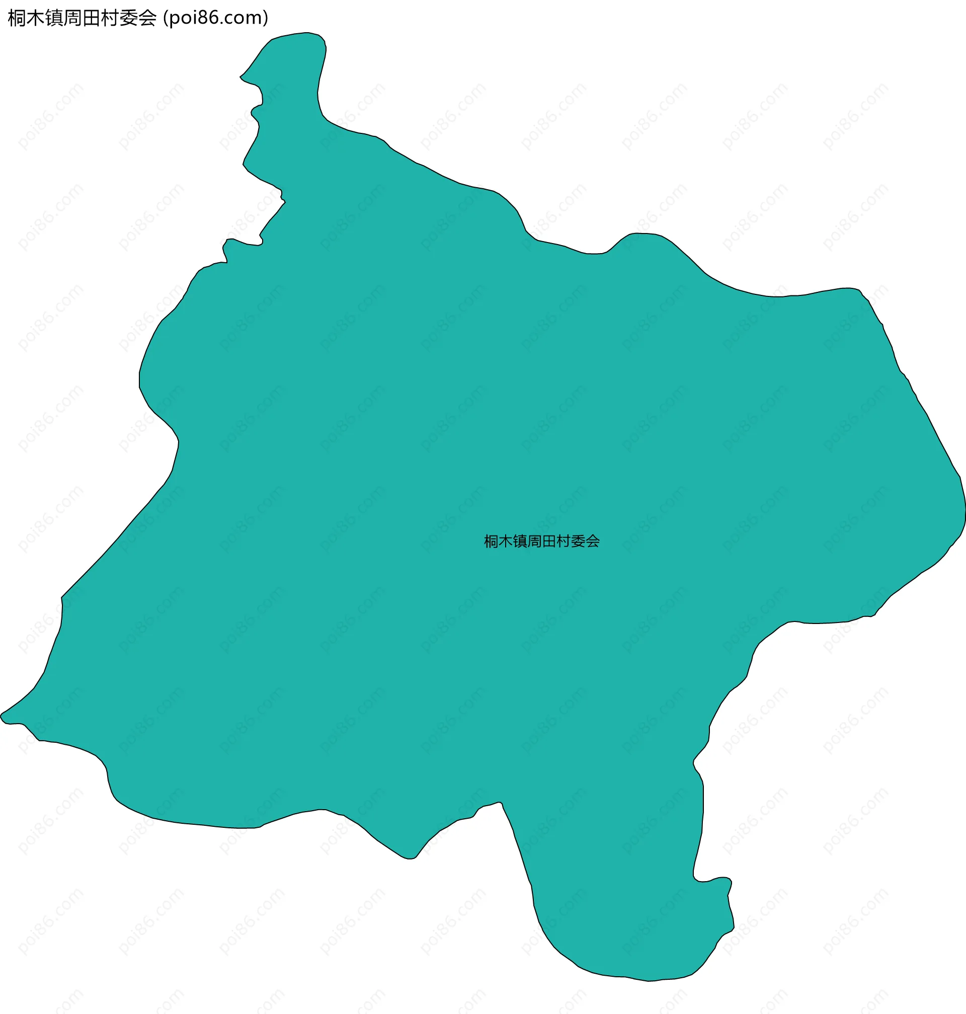 桐木镇周田村委会边界地图
