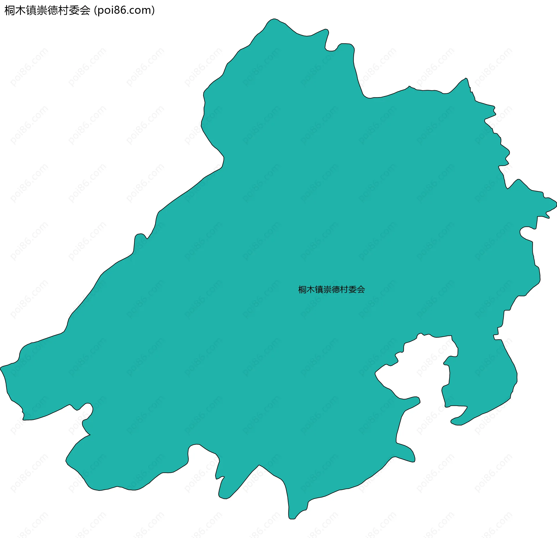 桐木镇崇德村委会边界地图