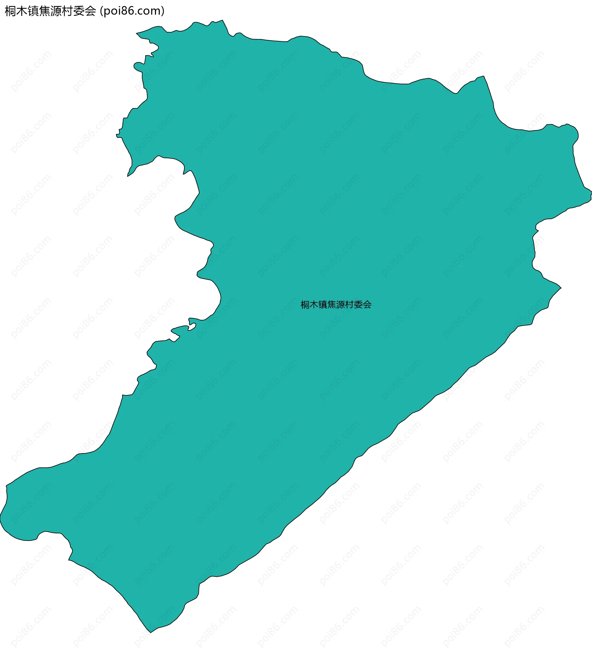 桐木镇焦源村委会边界地图