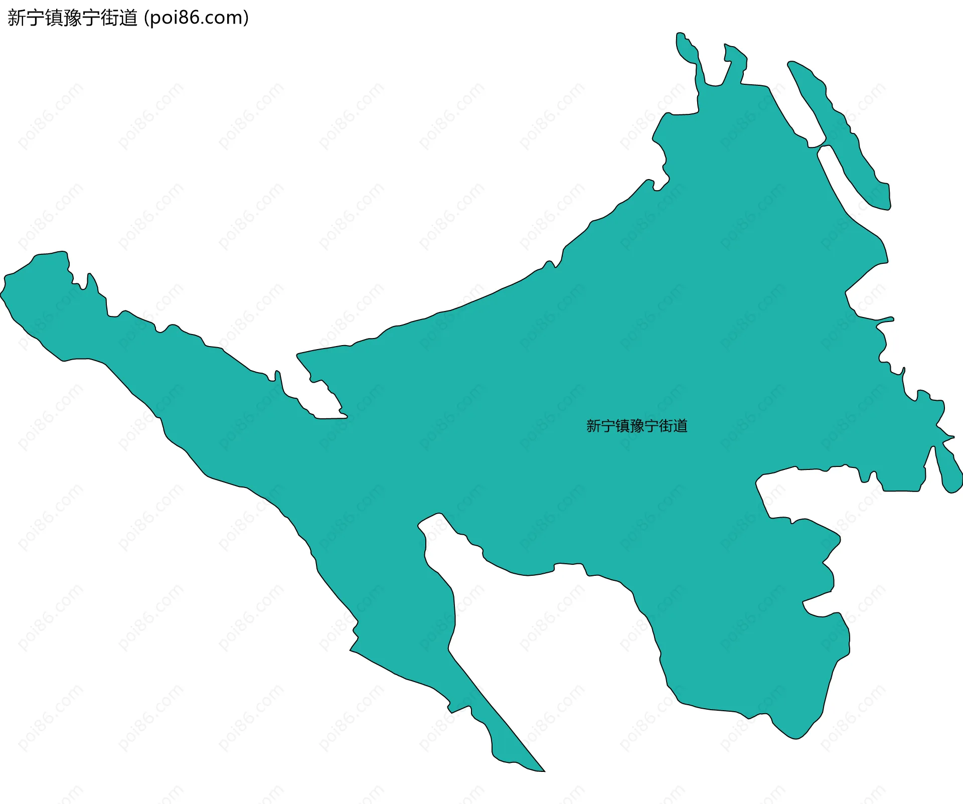 新宁镇豫宁街道边界地图