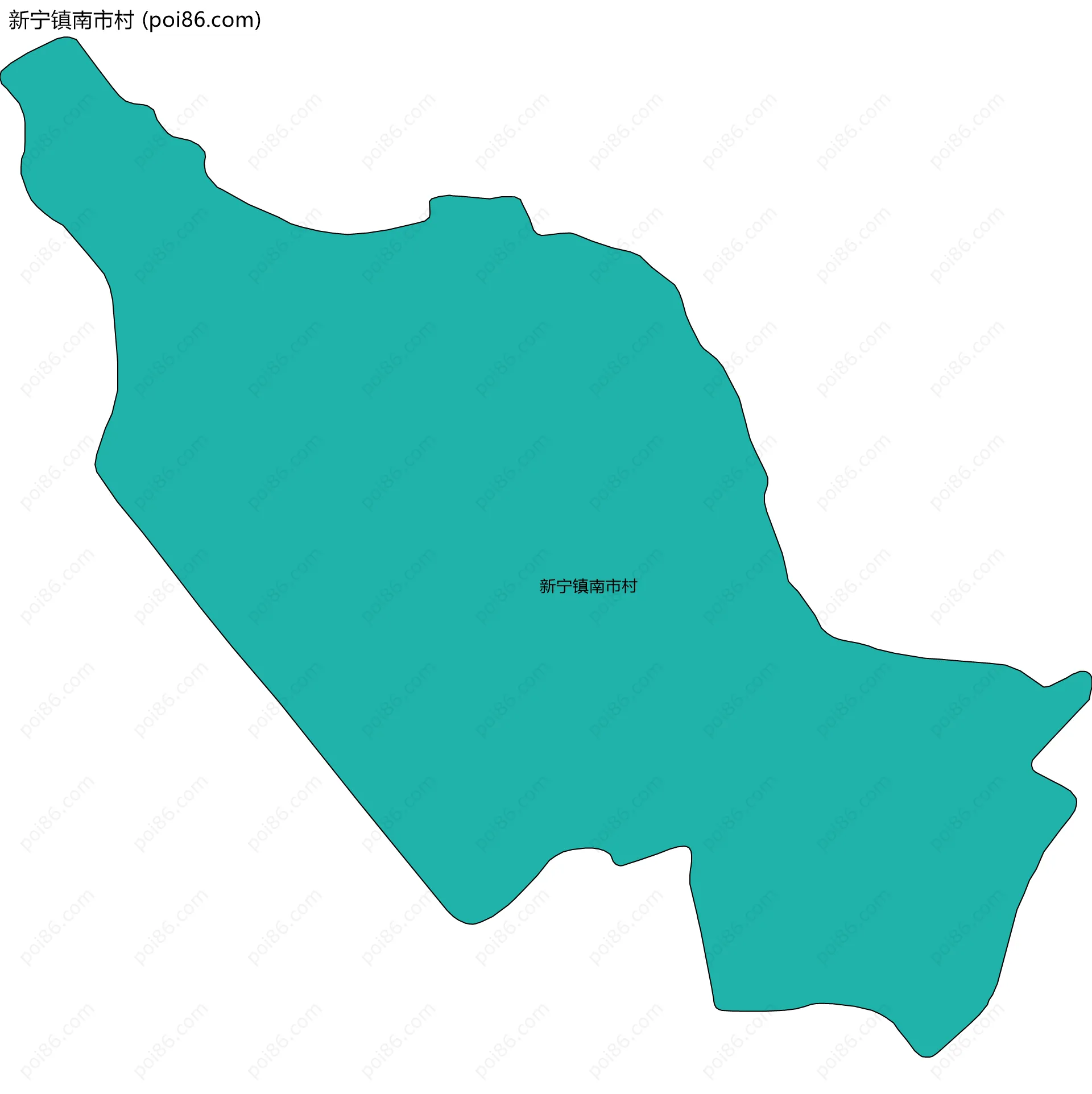 新宁镇南市村边界地图