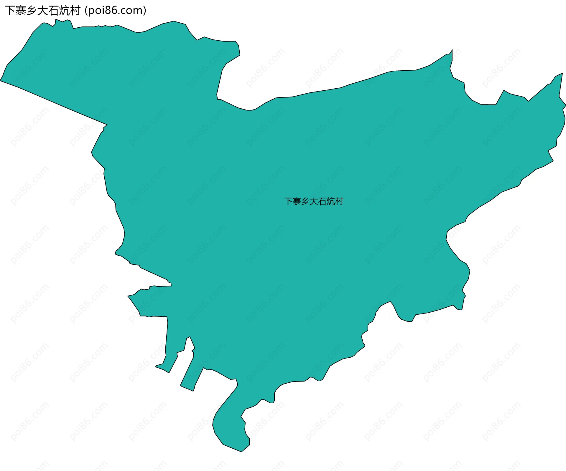 下寨乡大石炕村边界地图