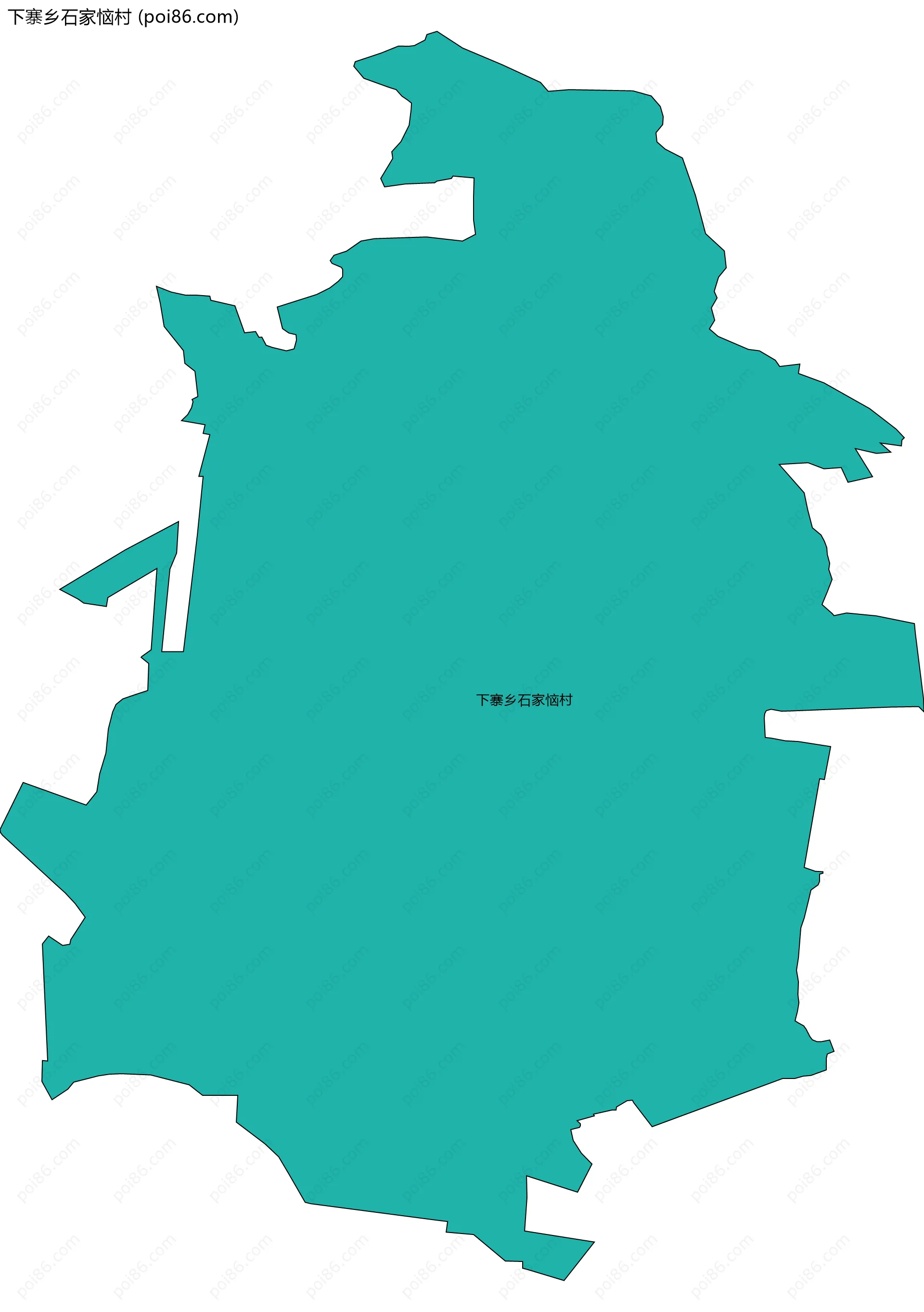下寨乡石家恼村边界地图