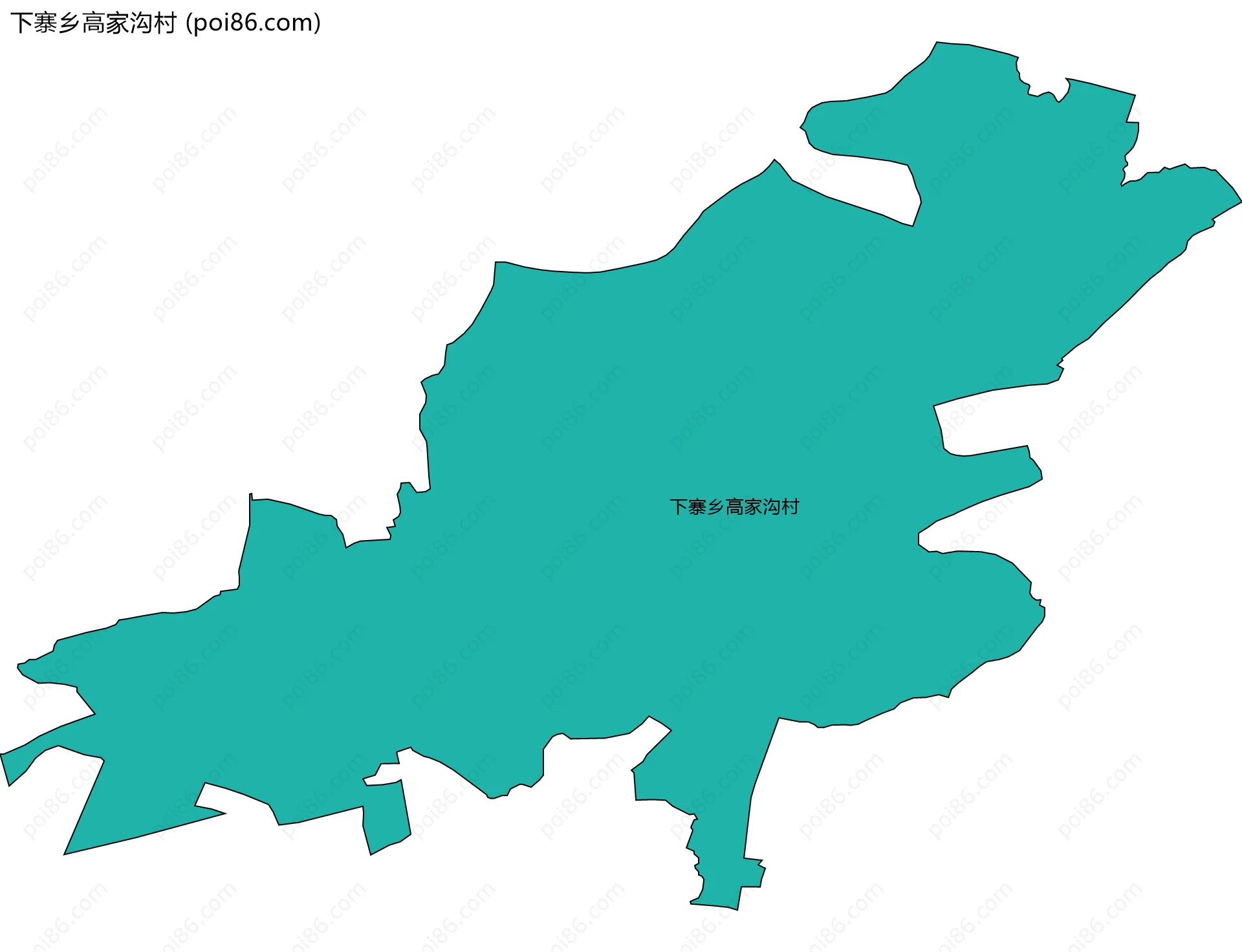 下寨乡高家沟村边界地图