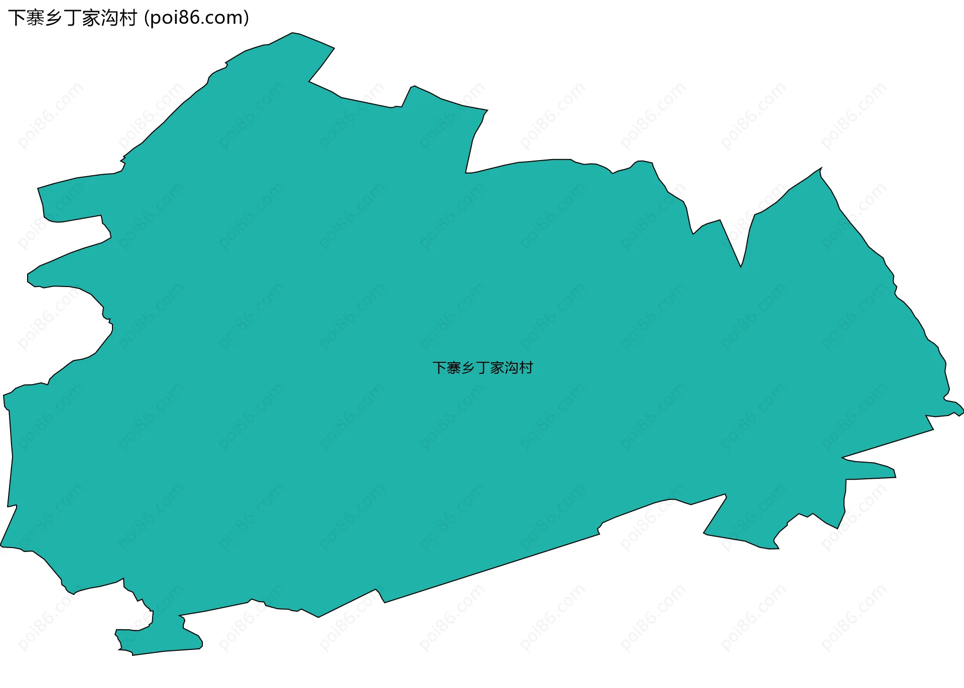 下寨乡丁家沟村边界地图