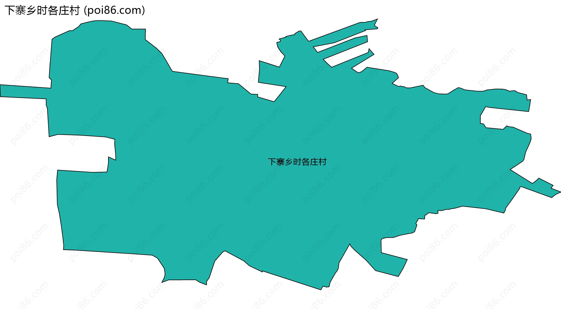下寨乡时各庄村边界地图