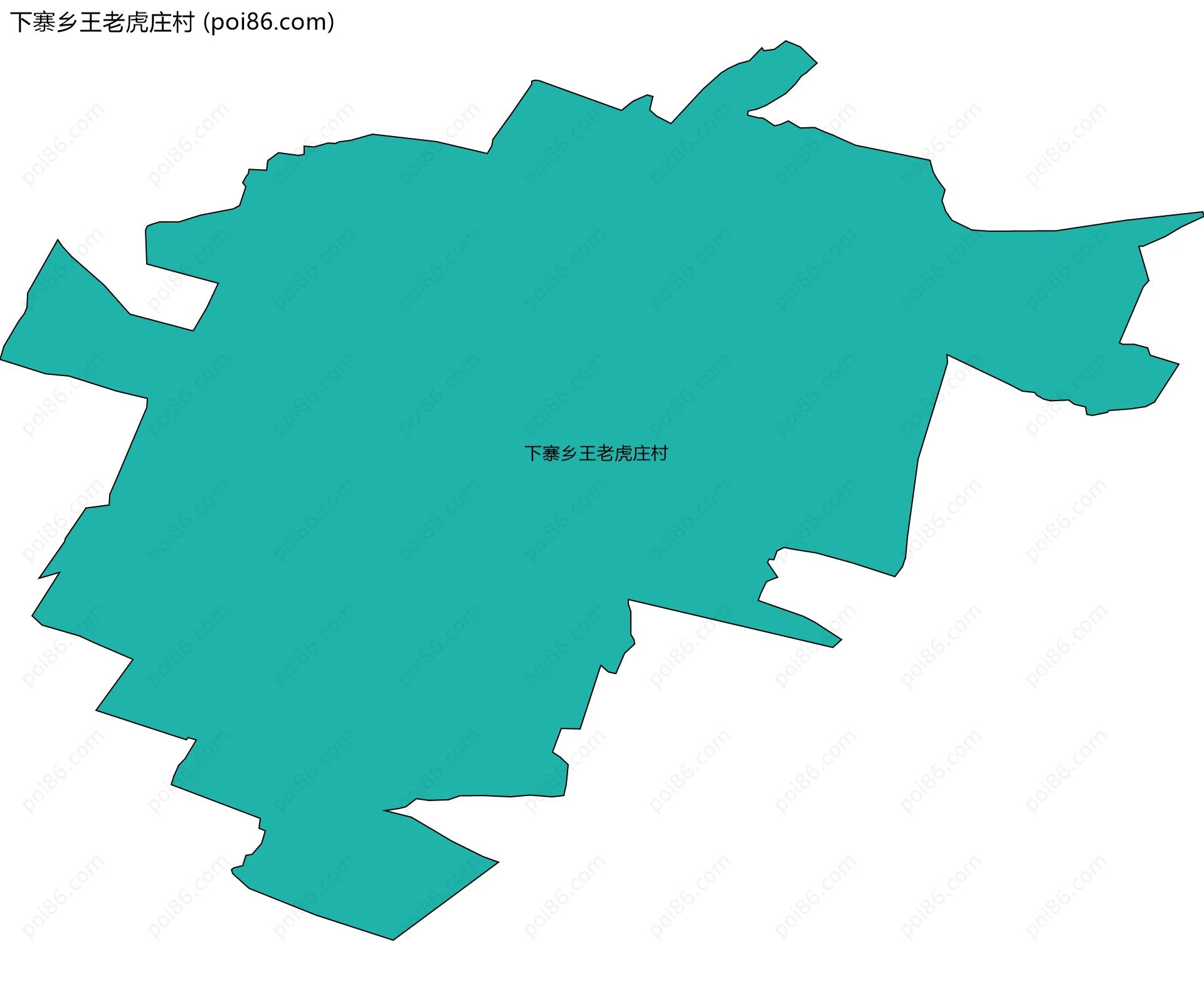 下寨乡王老虎庄村边界地图