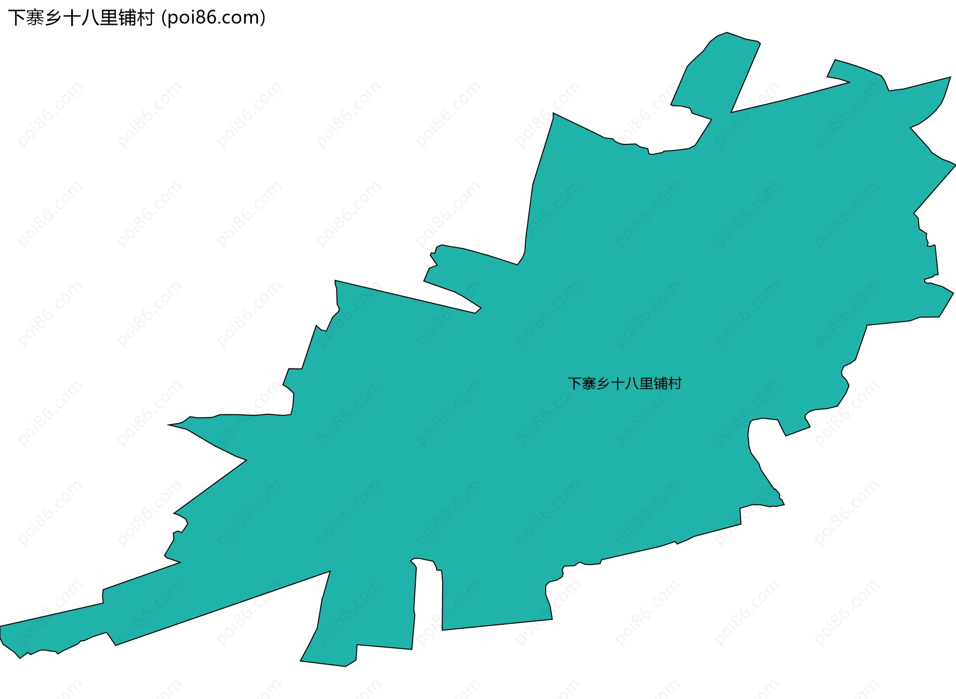 下寨乡十八里铺村边界地图