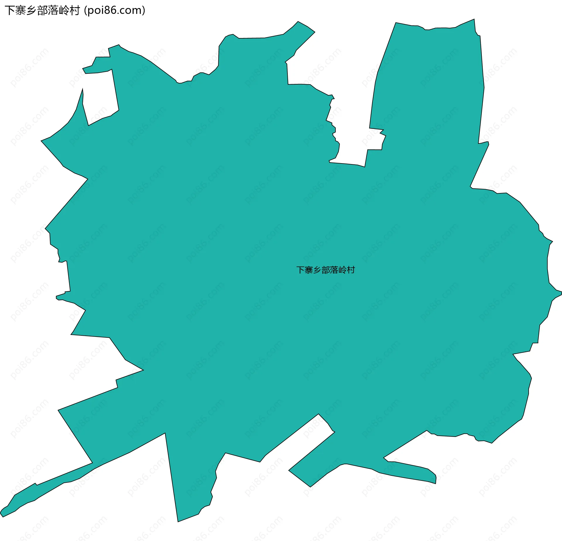 下寨乡部落岭村边界地图