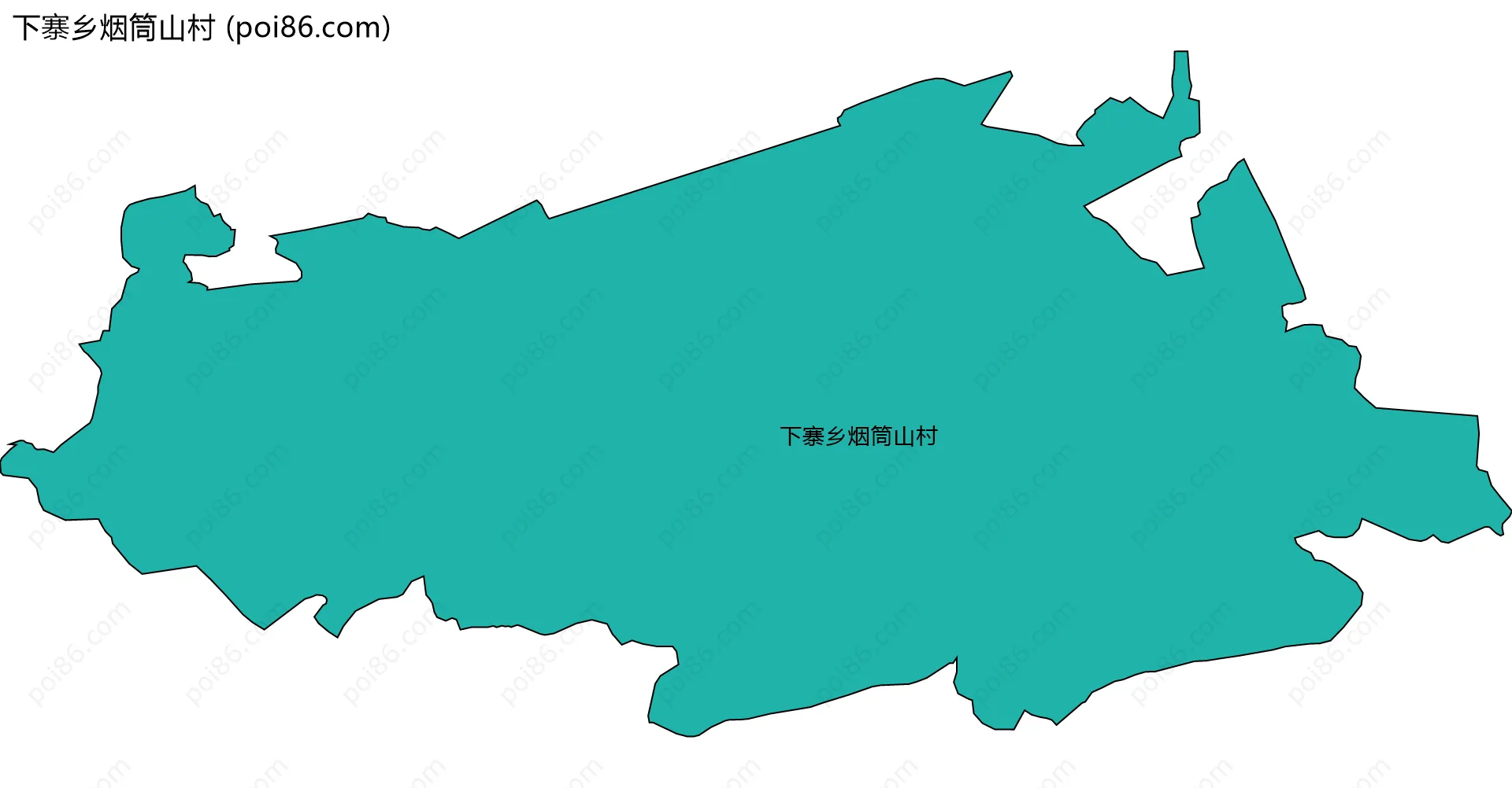 下寨乡烟筒山村边界地图