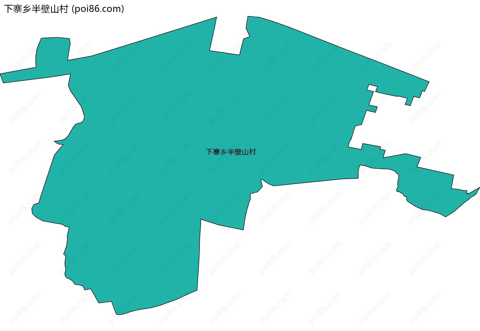 下寨乡半壁山村边界地图