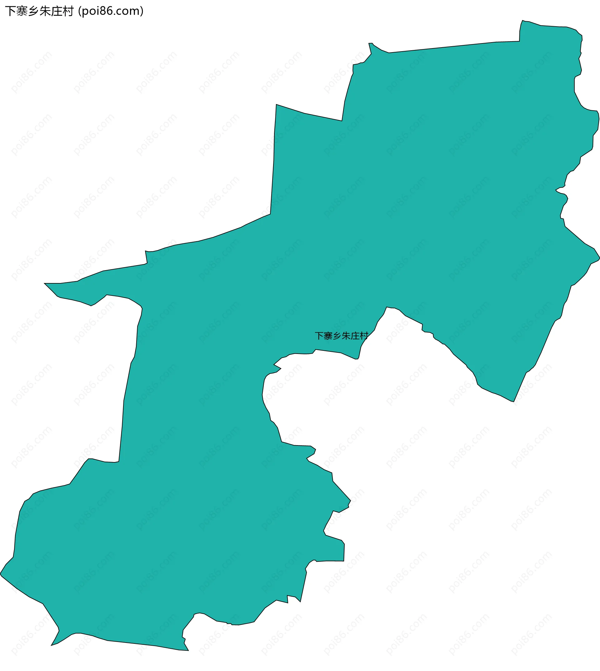 下寨乡朱庄村边界地图
