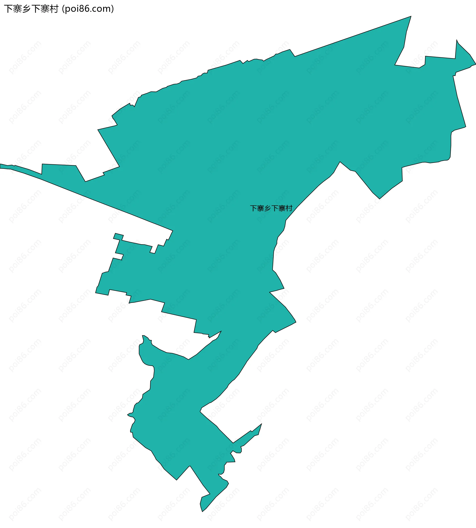 下寨乡下寨村边界地图