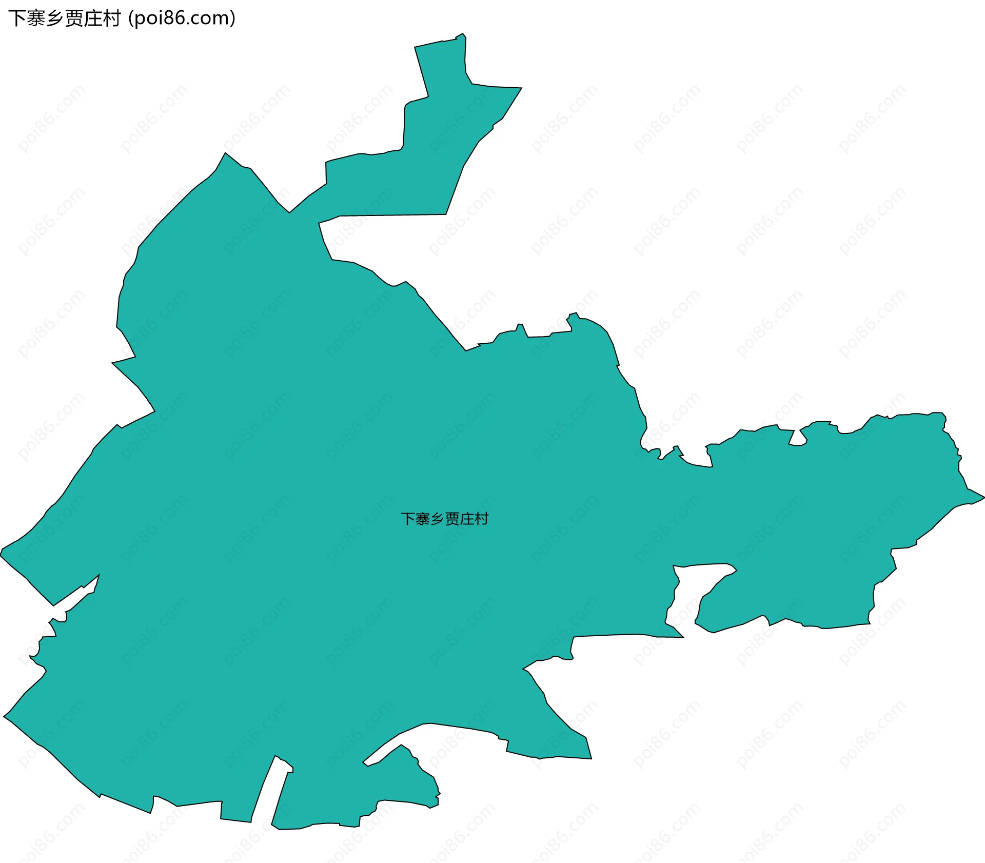 下寨乡贾庄村边界地图