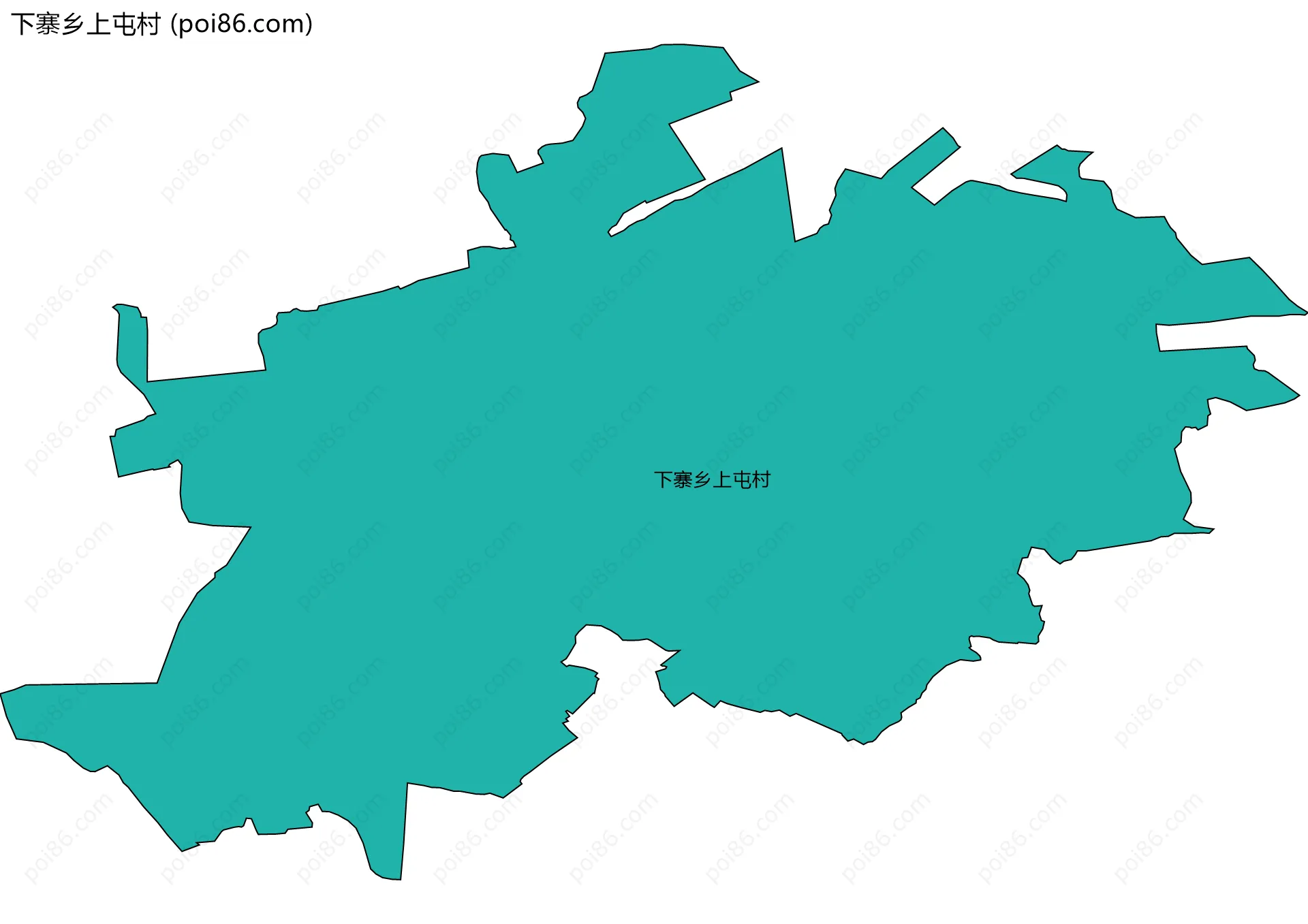 下寨乡上屯村边界地图