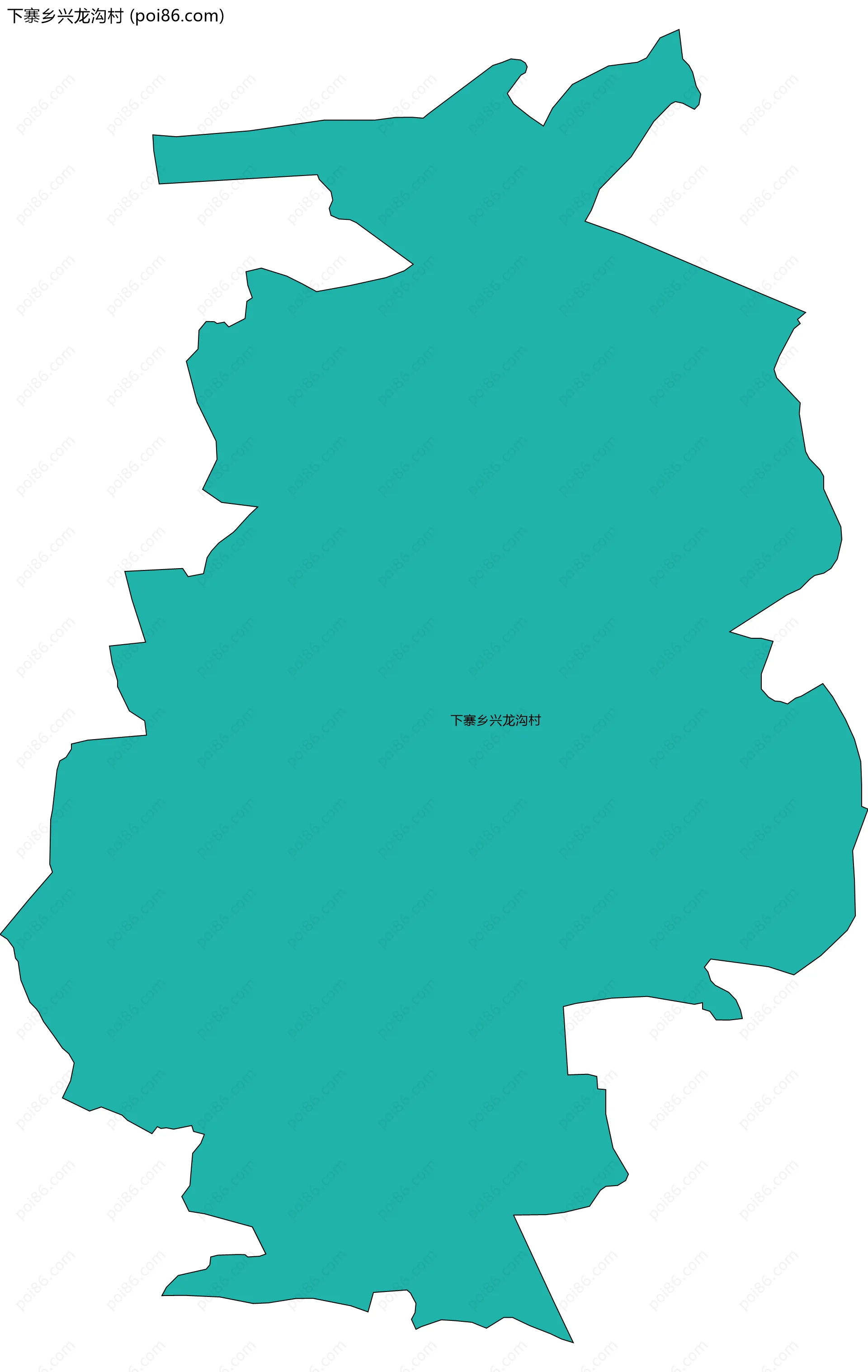 下寨乡兴龙沟村边界地图