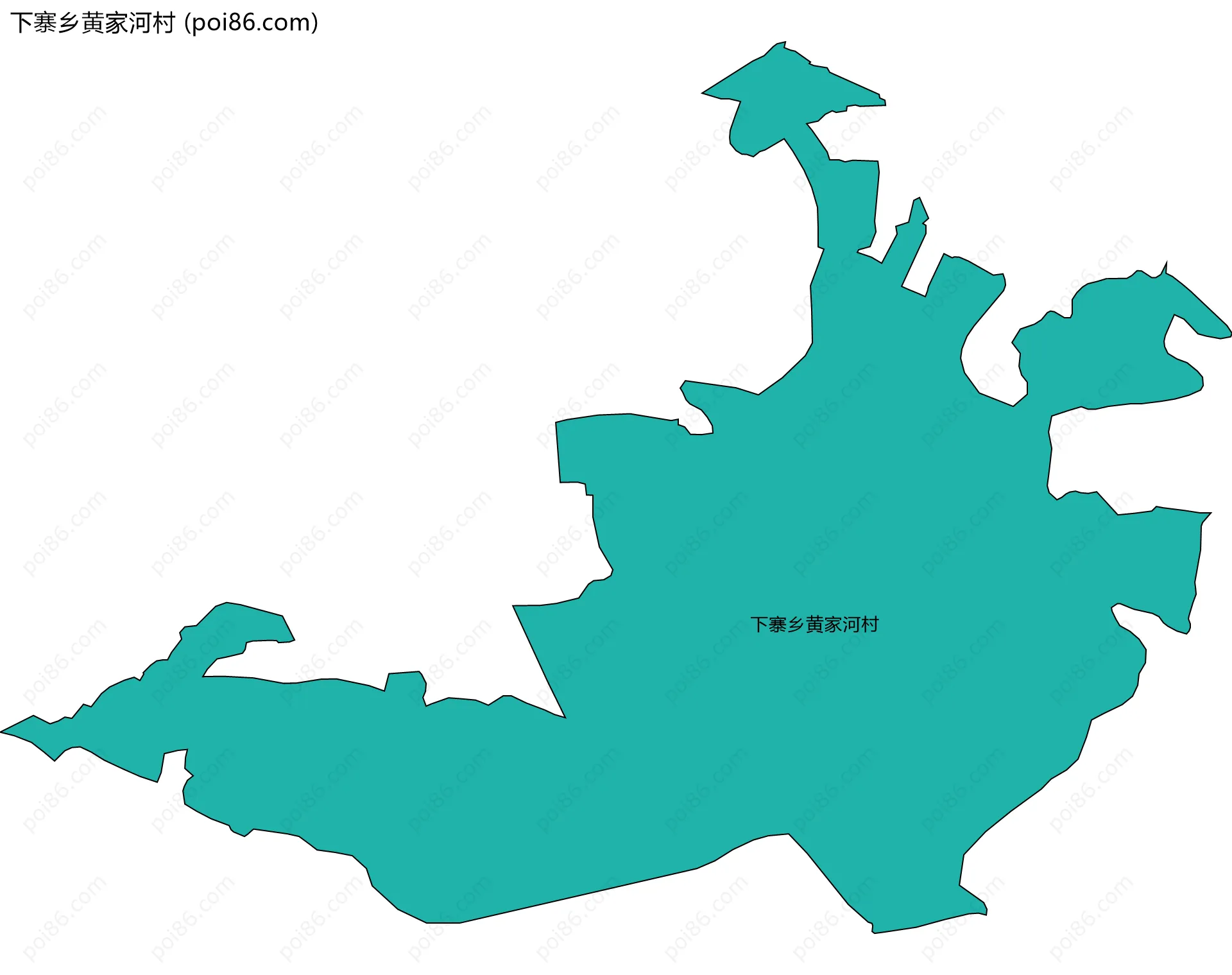 下寨乡黄家河村边界地图