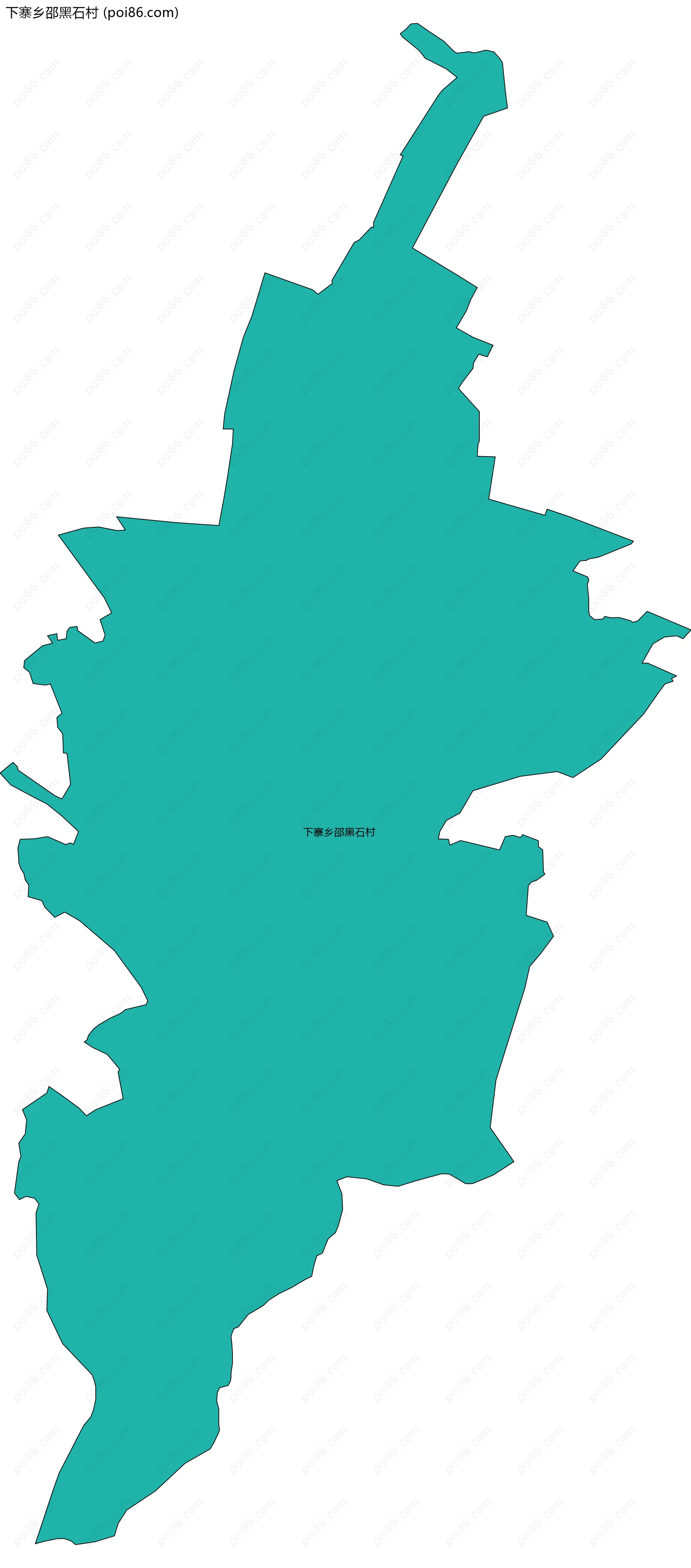 下寨乡邵黑石村边界地图