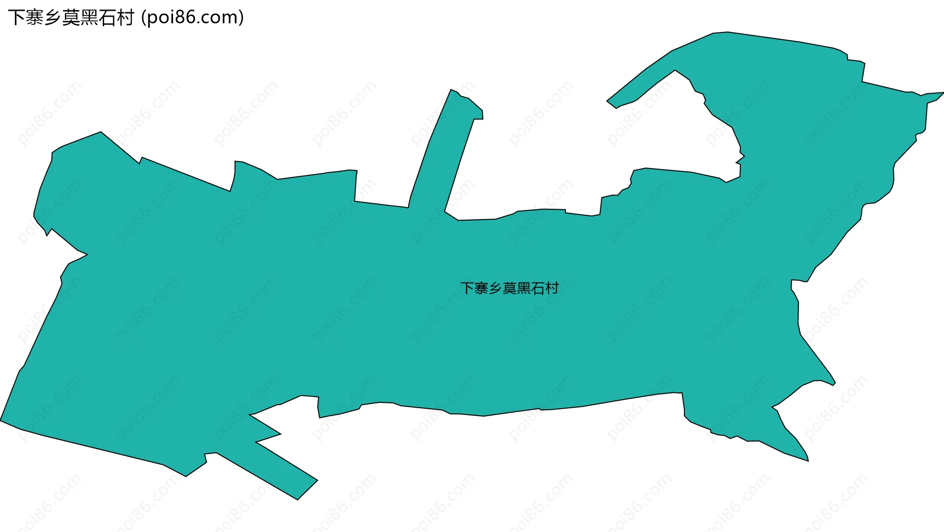 下寨乡莫黑石村边界地图