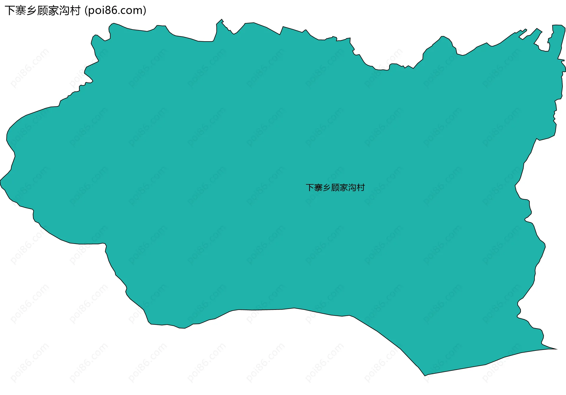 下寨乡顾家沟村边界地图