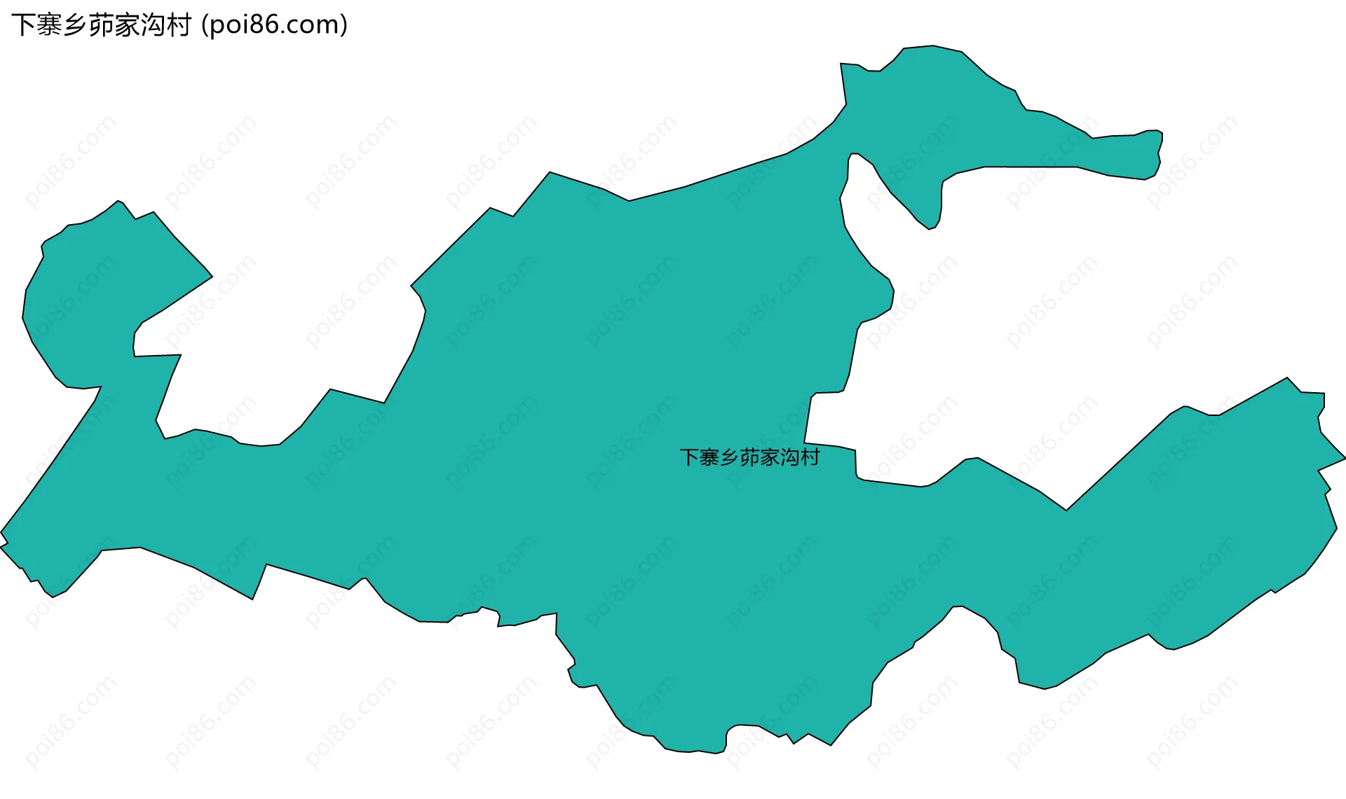 下寨乡茆家沟村边界地图