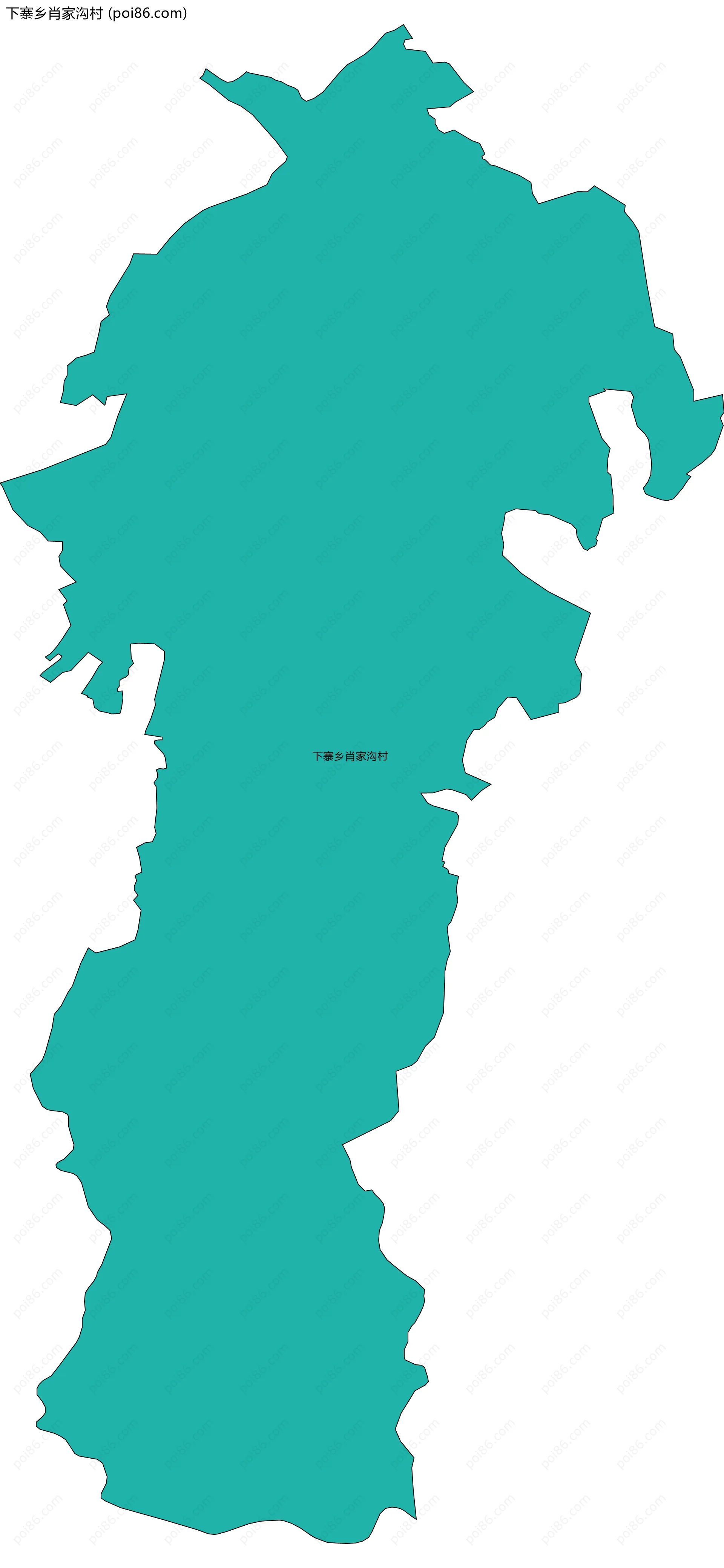 下寨乡肖家沟村边界地图