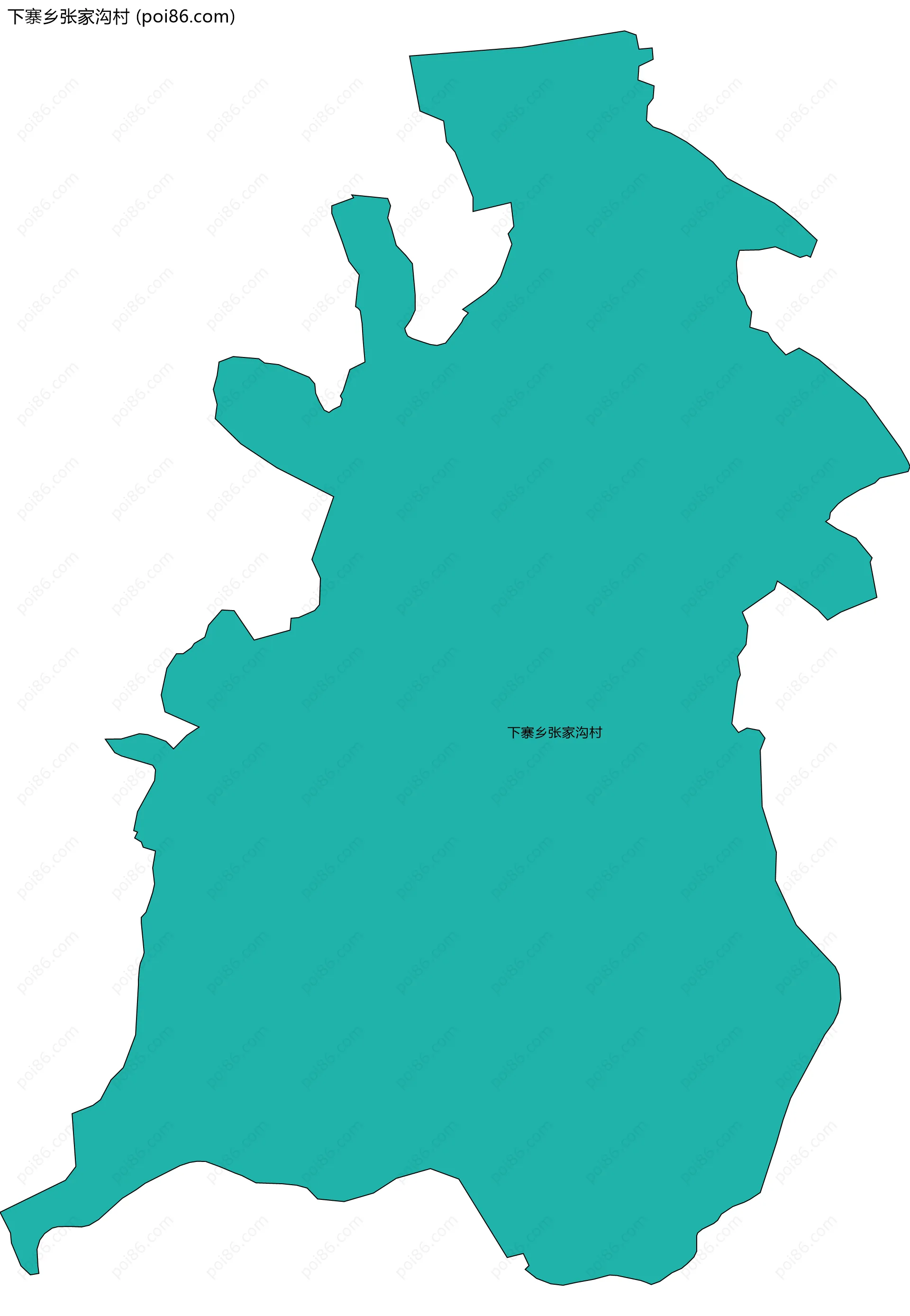 下寨乡张家沟村边界地图