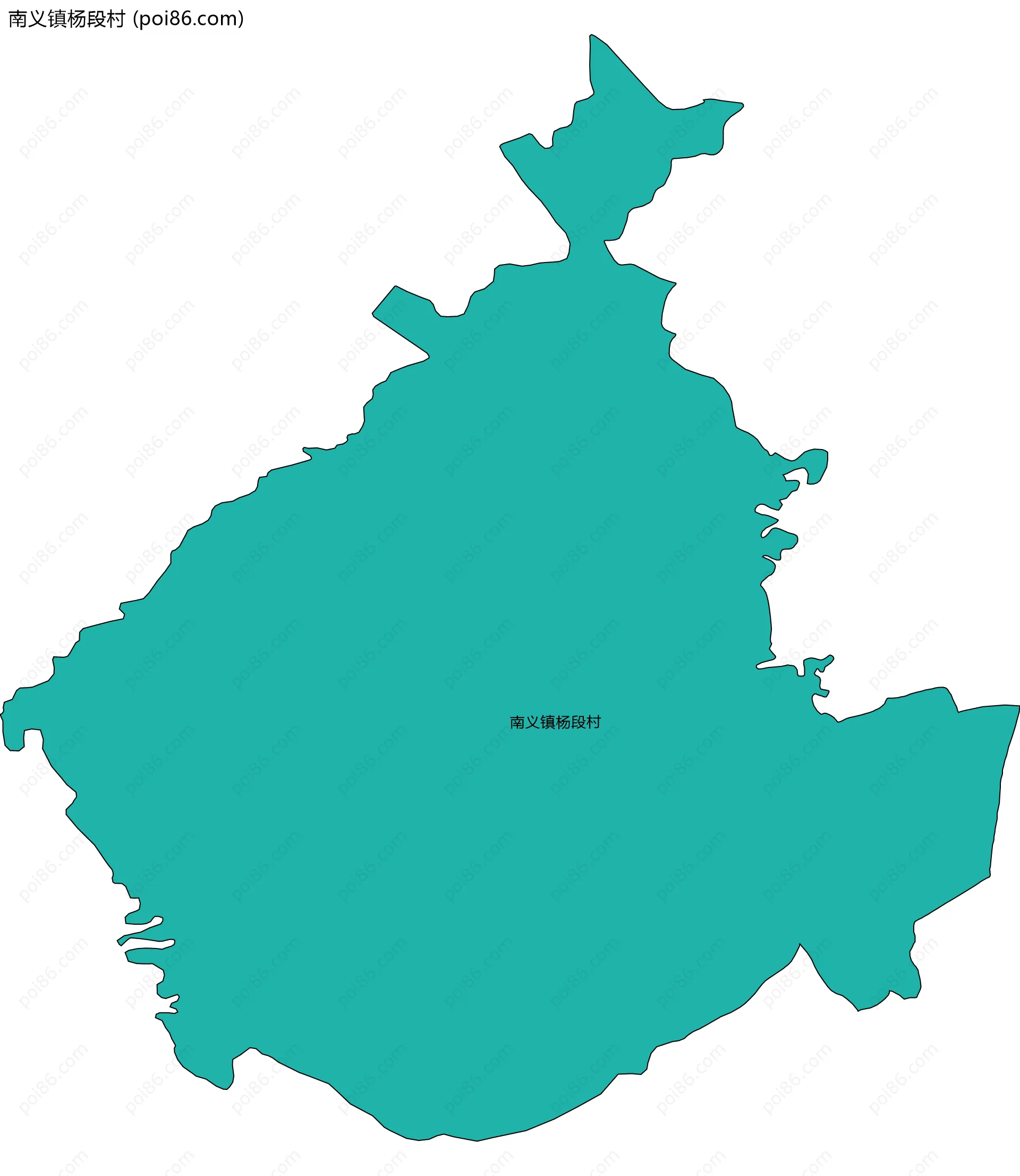 南义镇杨段村边界地图